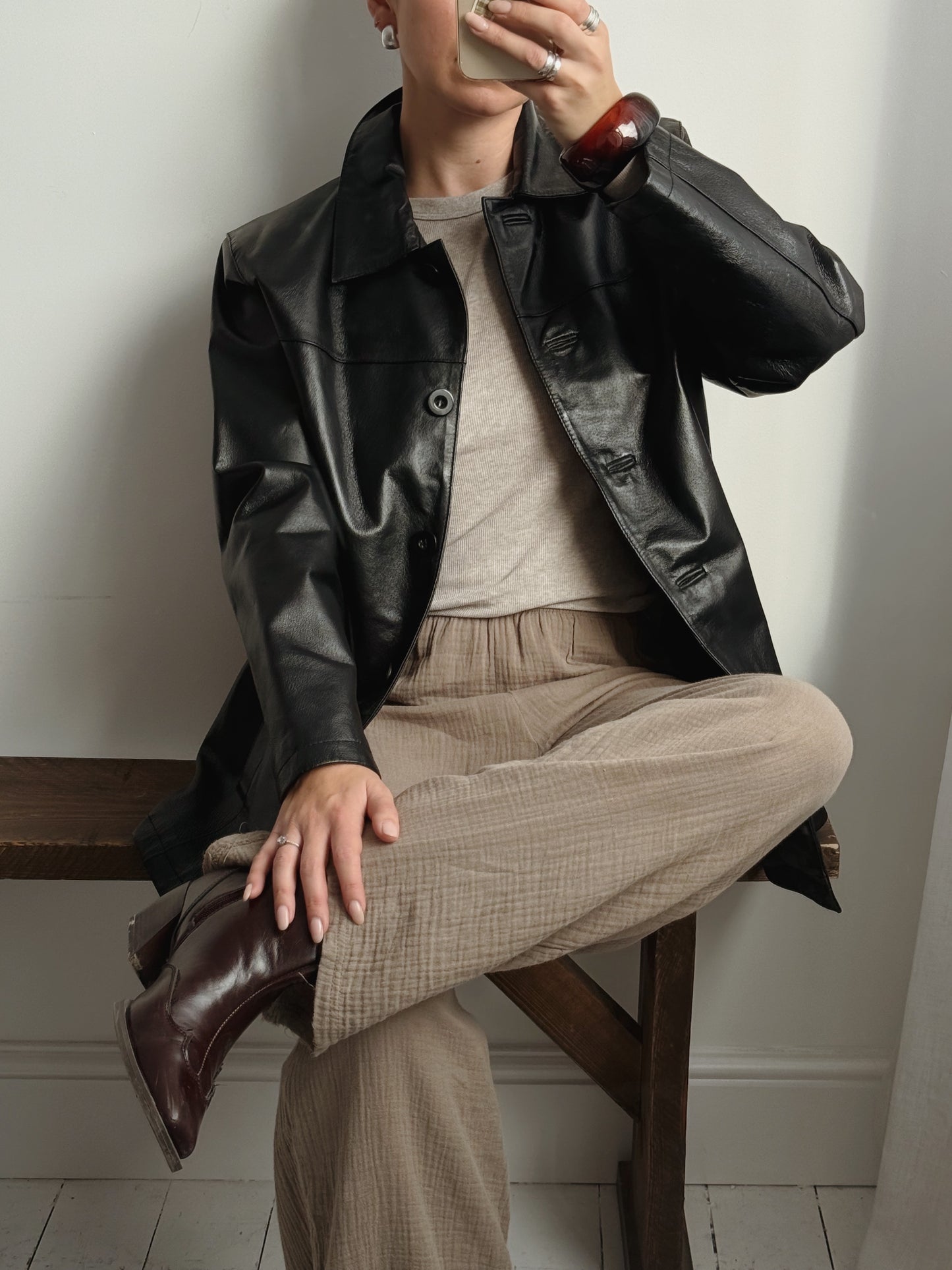 Real Leather Jacket - Size 8-14