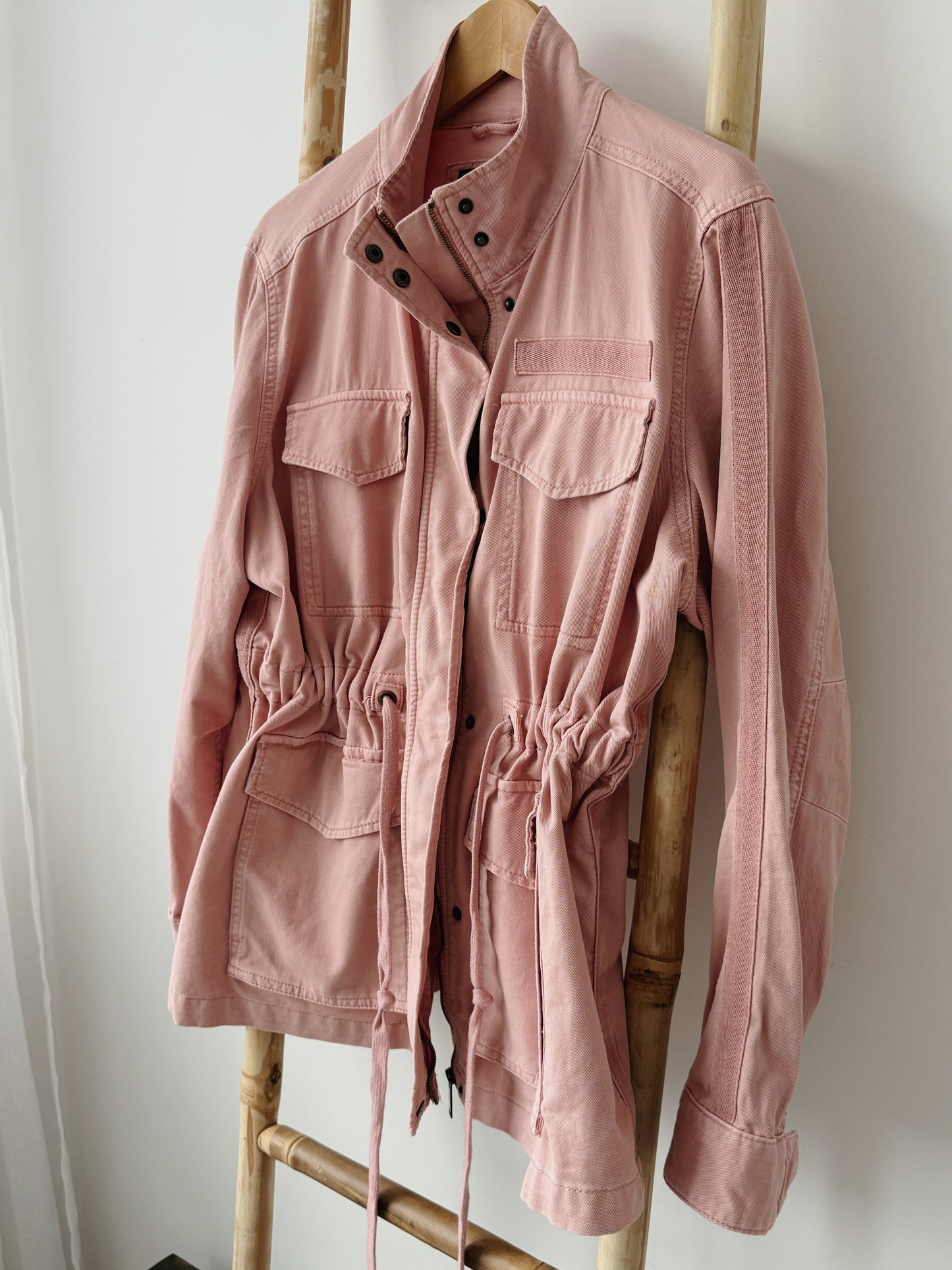 Pink Cargo Style Jacket - Size 8-16