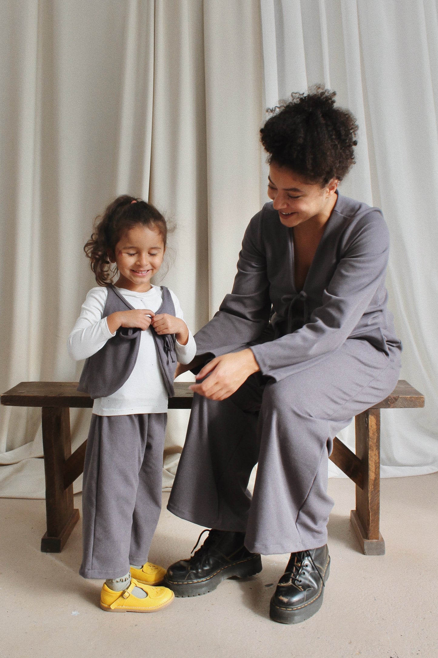 Kids’ Grey Tie Vest - Age 4-5