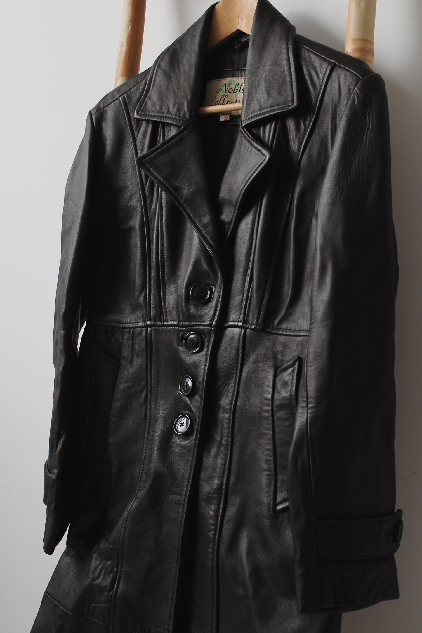 Vintage Leather Trench - Size 6-10