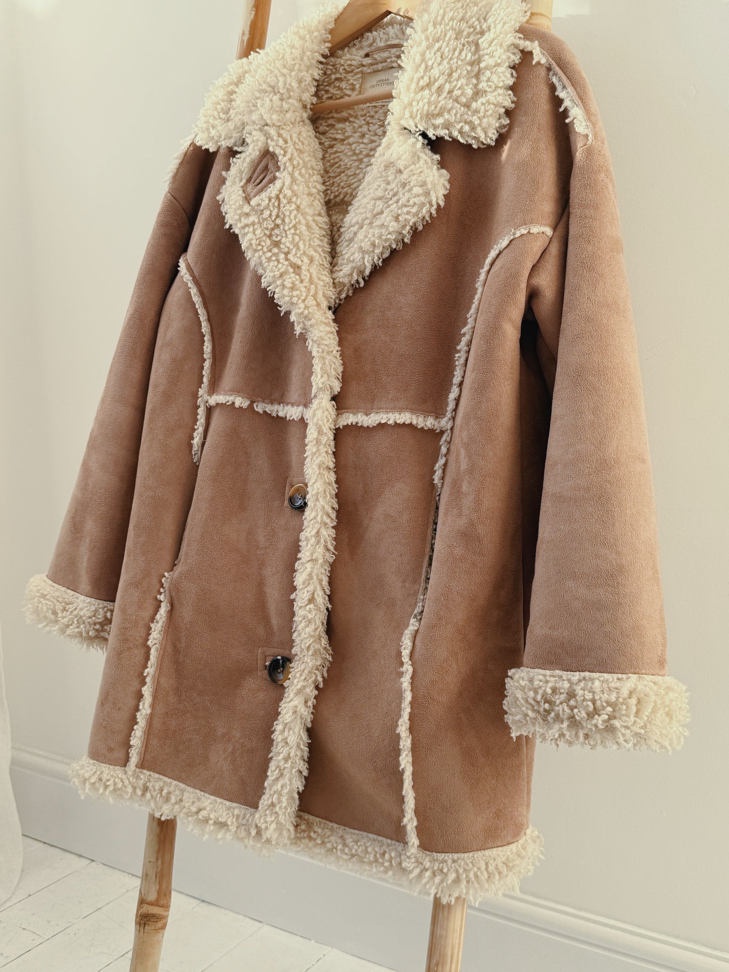 Faux Shearling Coat - Size 10-14