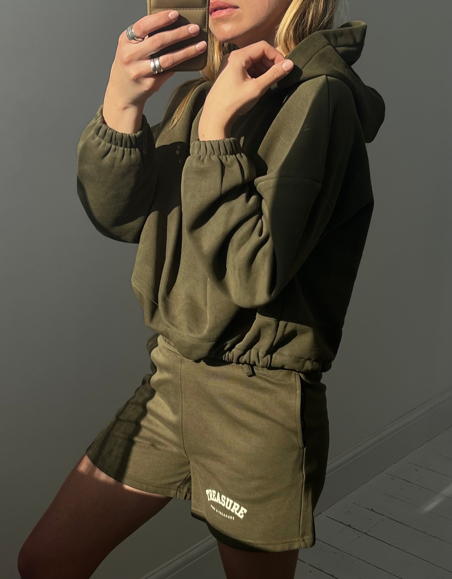 Treasure Cropped Hoodie
