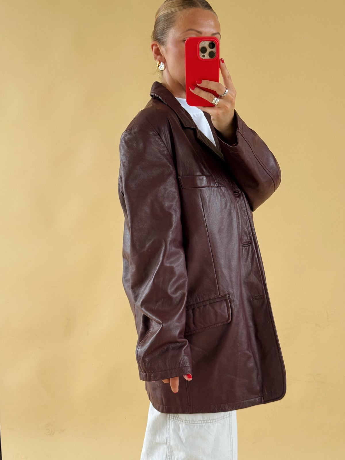 Real Leather Jacket - Free Size