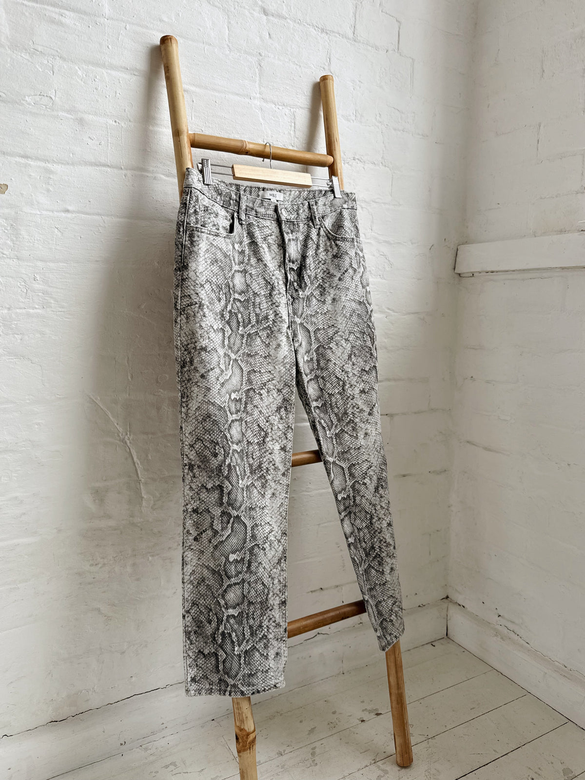 Snake Print Trousers - Size 12 Short
