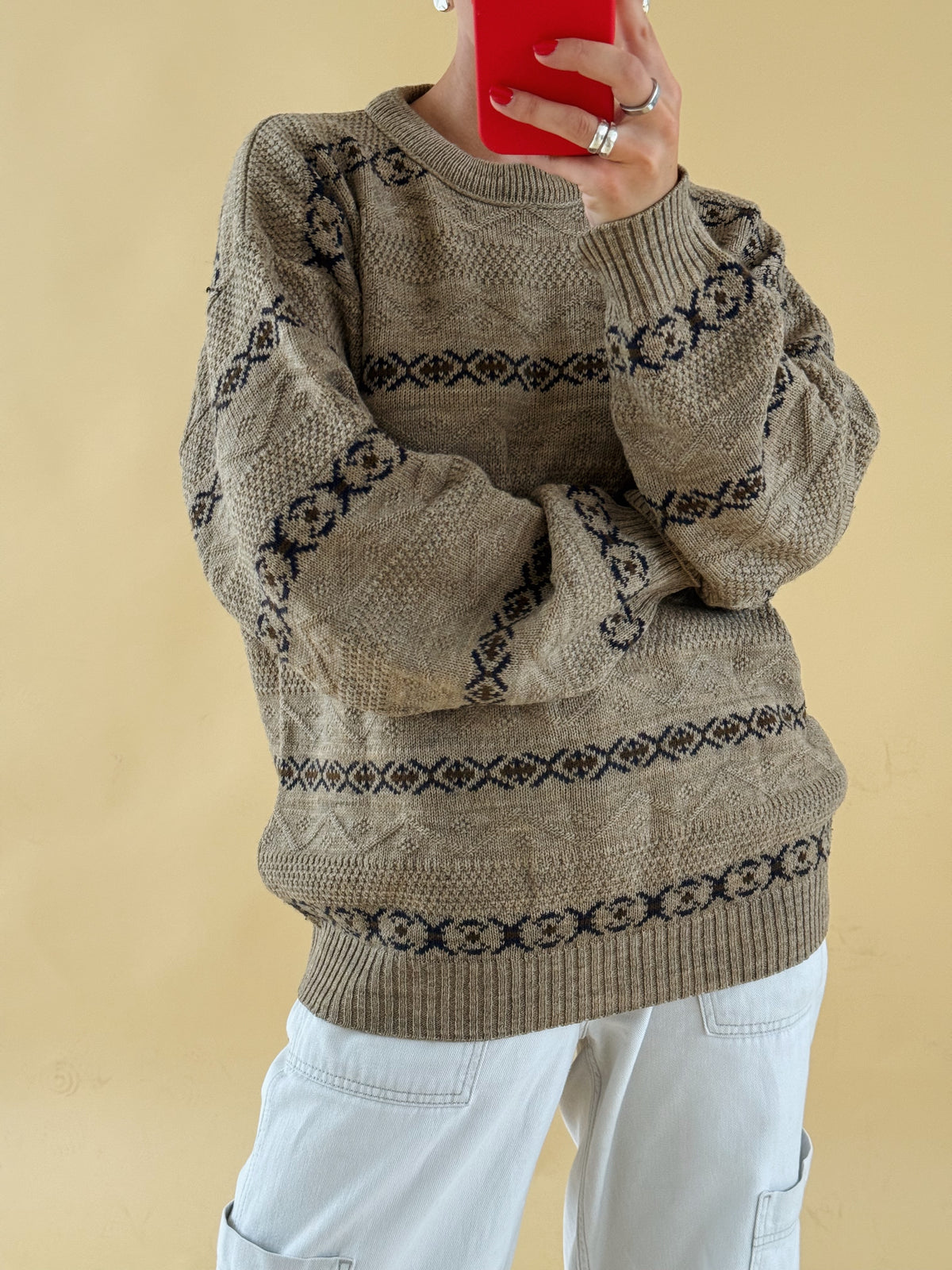 Vintage Knit Jumper - Size 8-14
