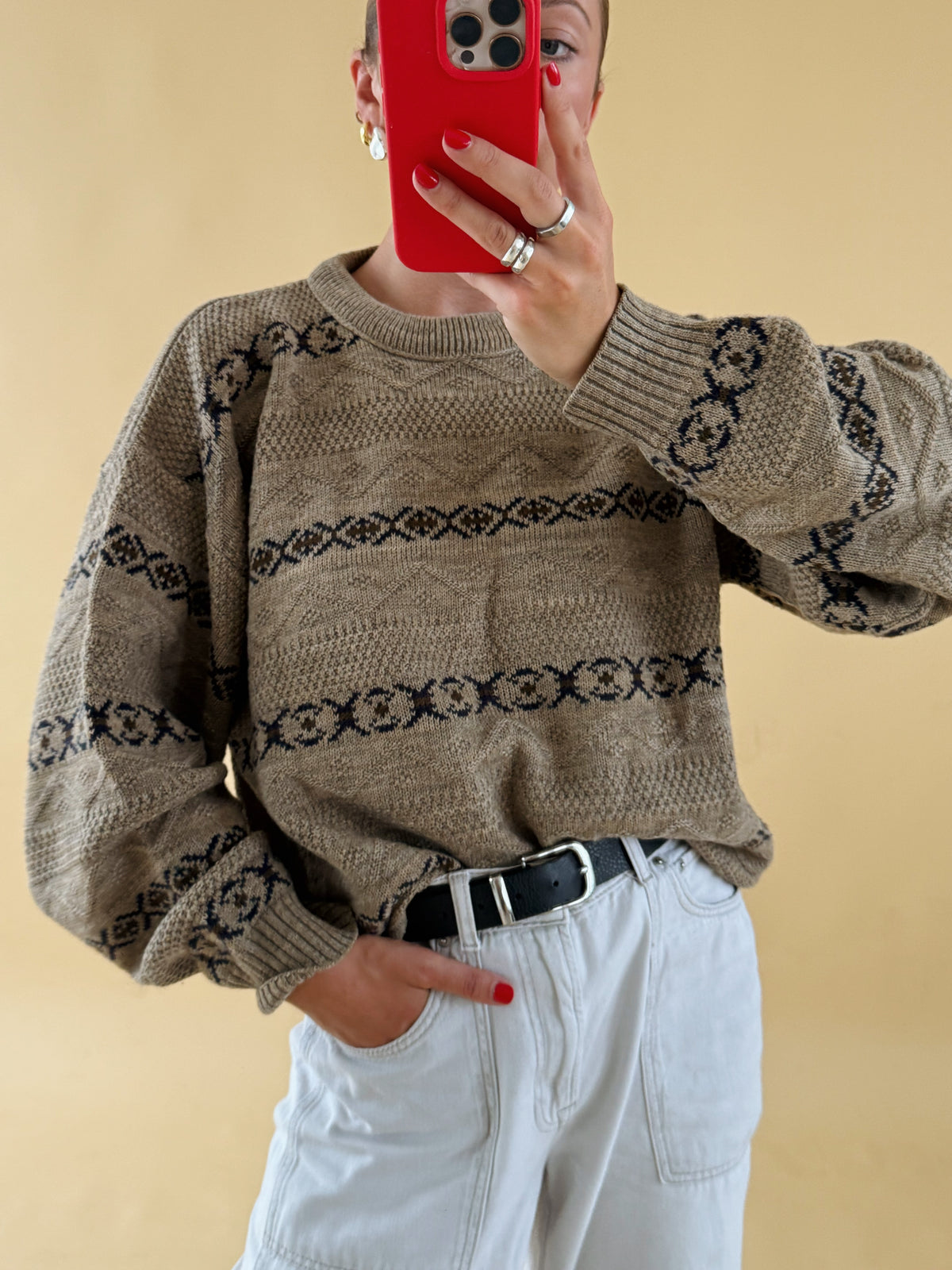 Vintage Knit Jumper - Size 8-14