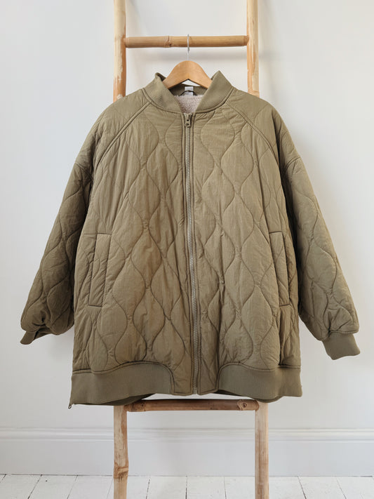 Green Puffa Jacket - Size 20-22