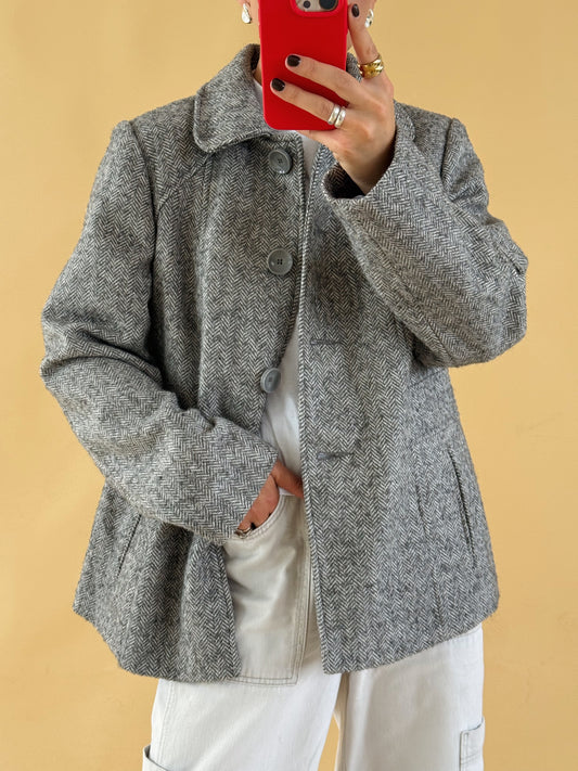 Wool Blend Jacket - Free Size