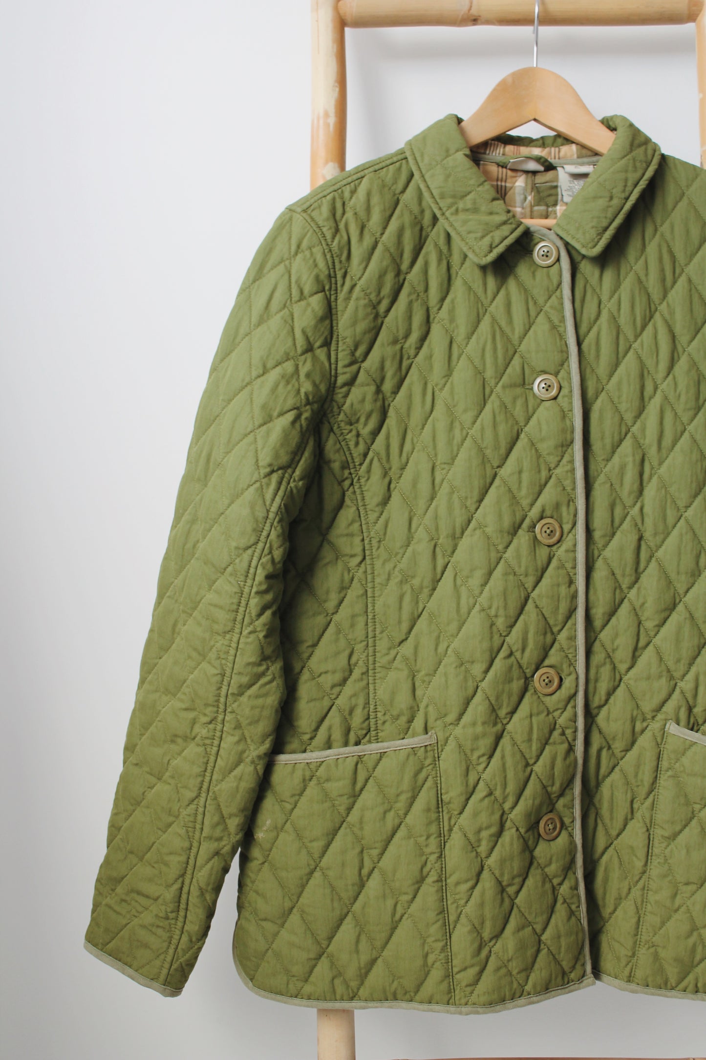 Green Quilted Jacket - Size XL