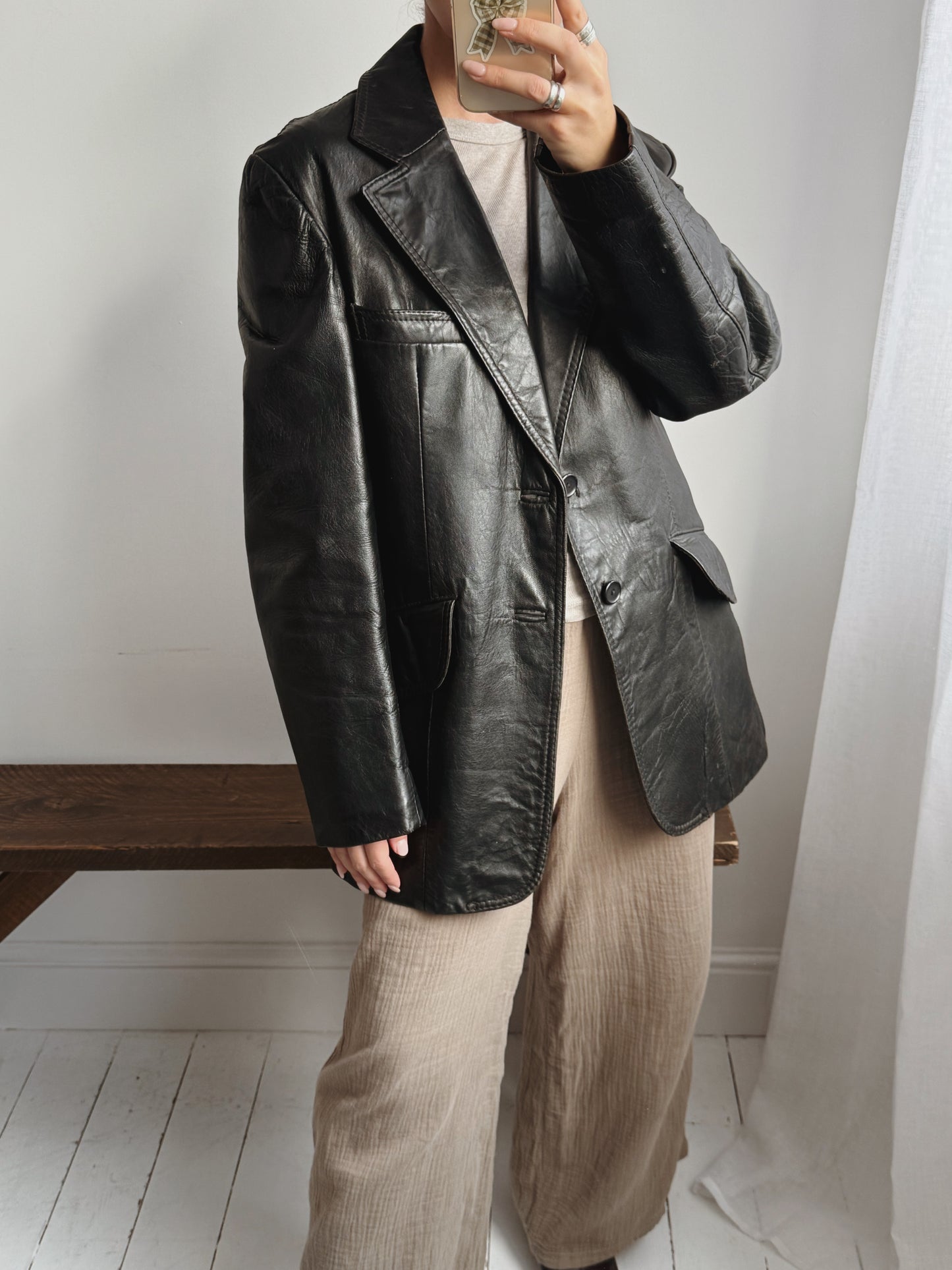 Real Leather Jacket - Size 10-14