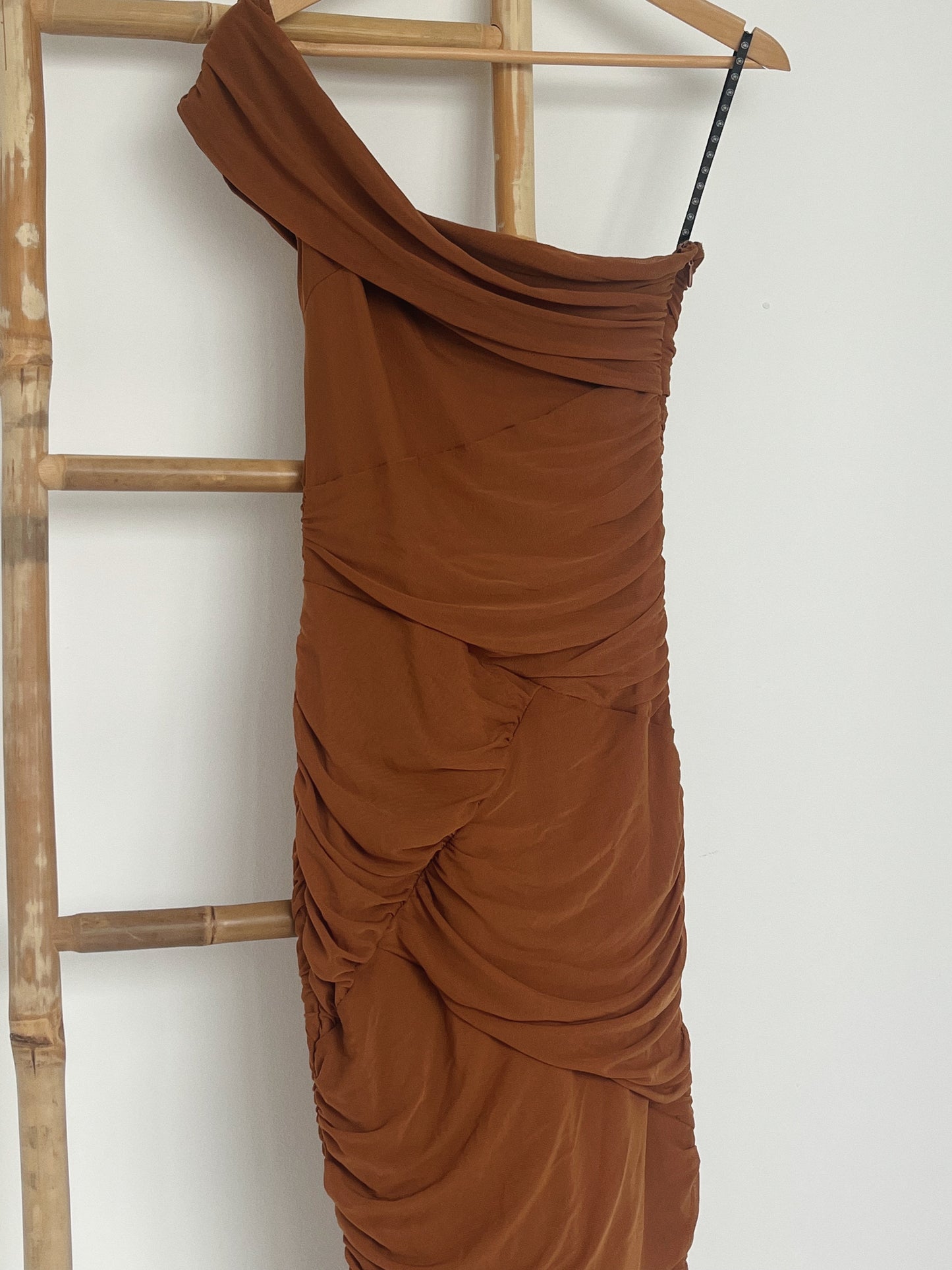 Burnt Orange Maxi Dress - Size 10