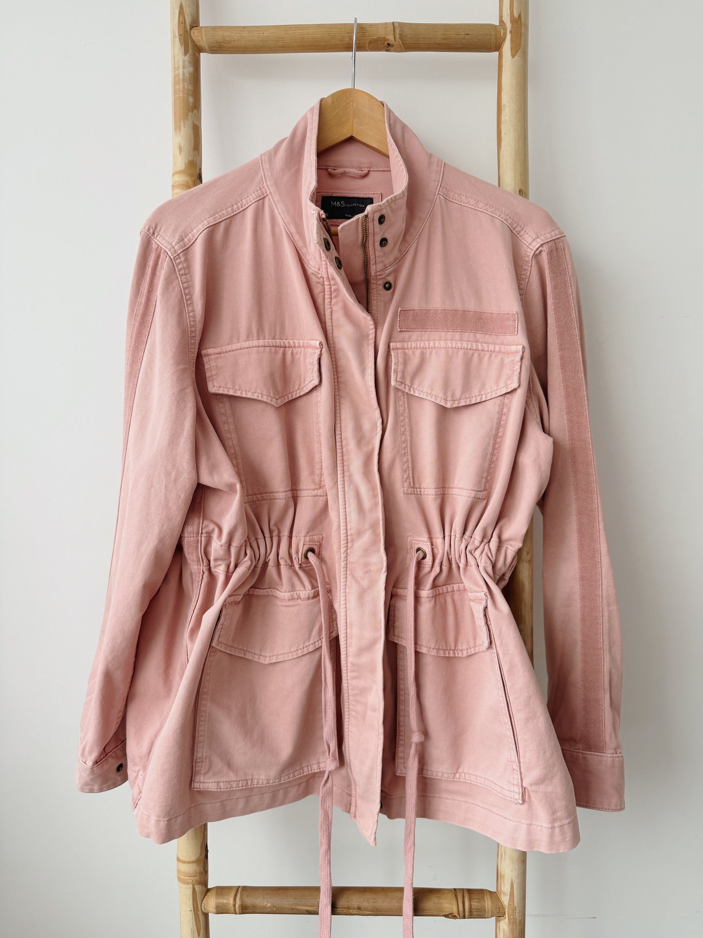 Pink Cargo Style Jacket - Size 8-16