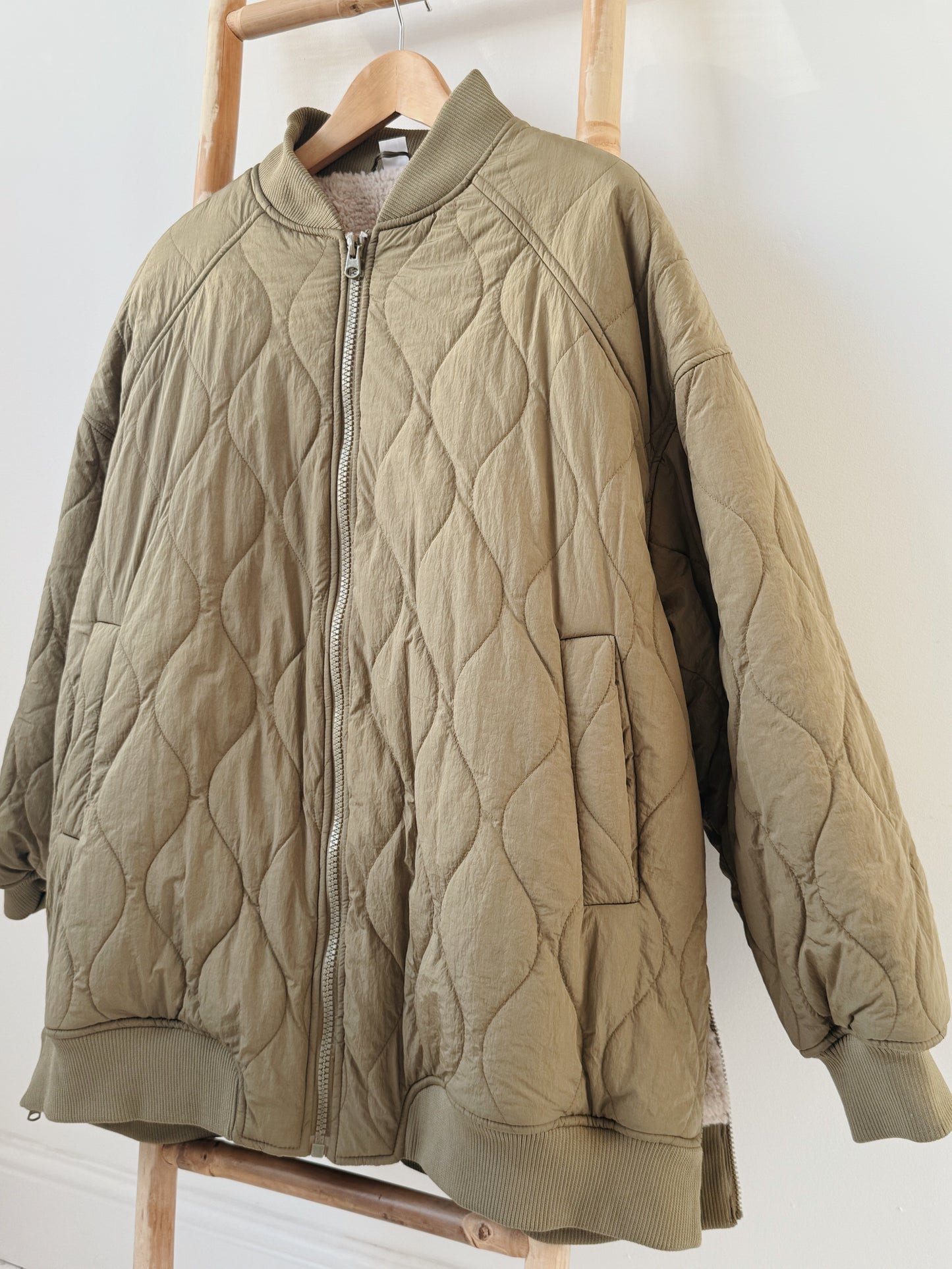 Green Puffa Jacket - Size 20-22