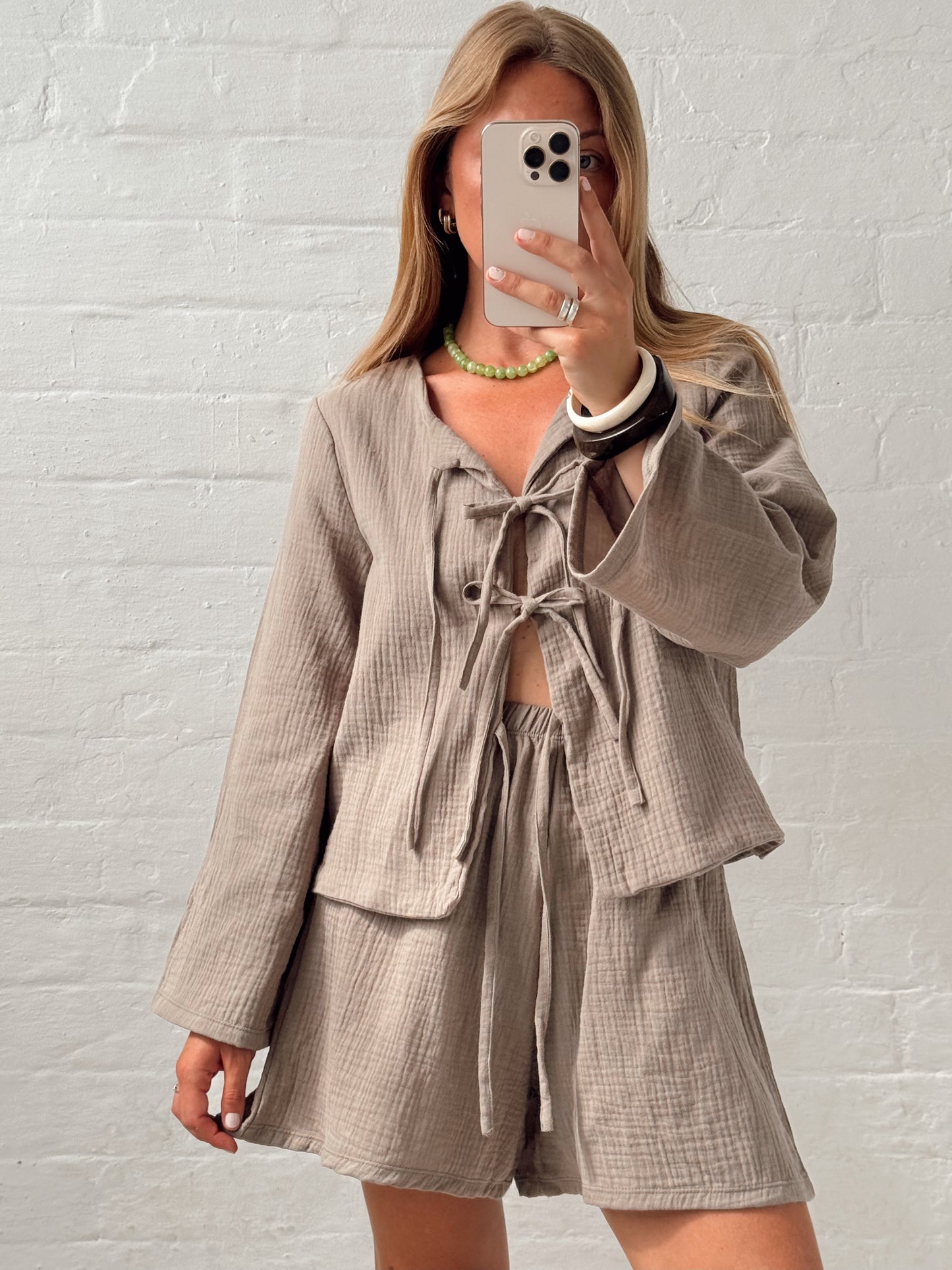 Tie Top & Treasure Shorts Sets