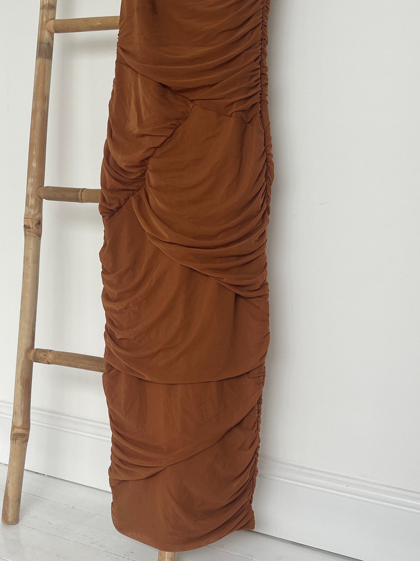 Burnt Orange Maxi Dress - Size 10