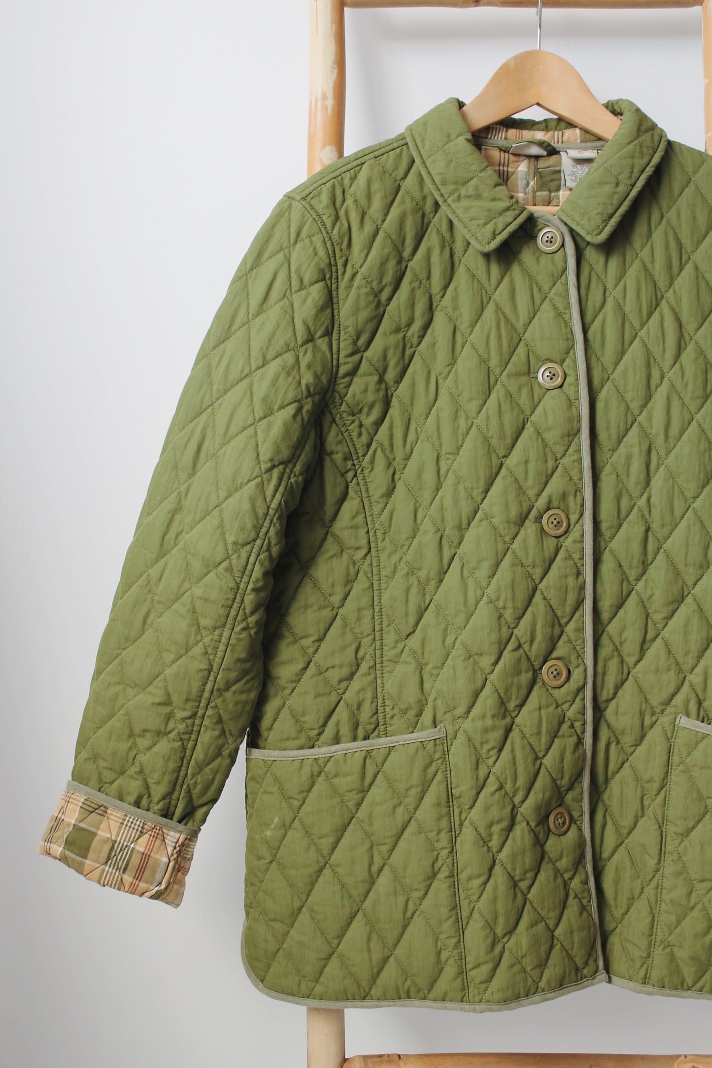Green Quilted Jacket - Size XL