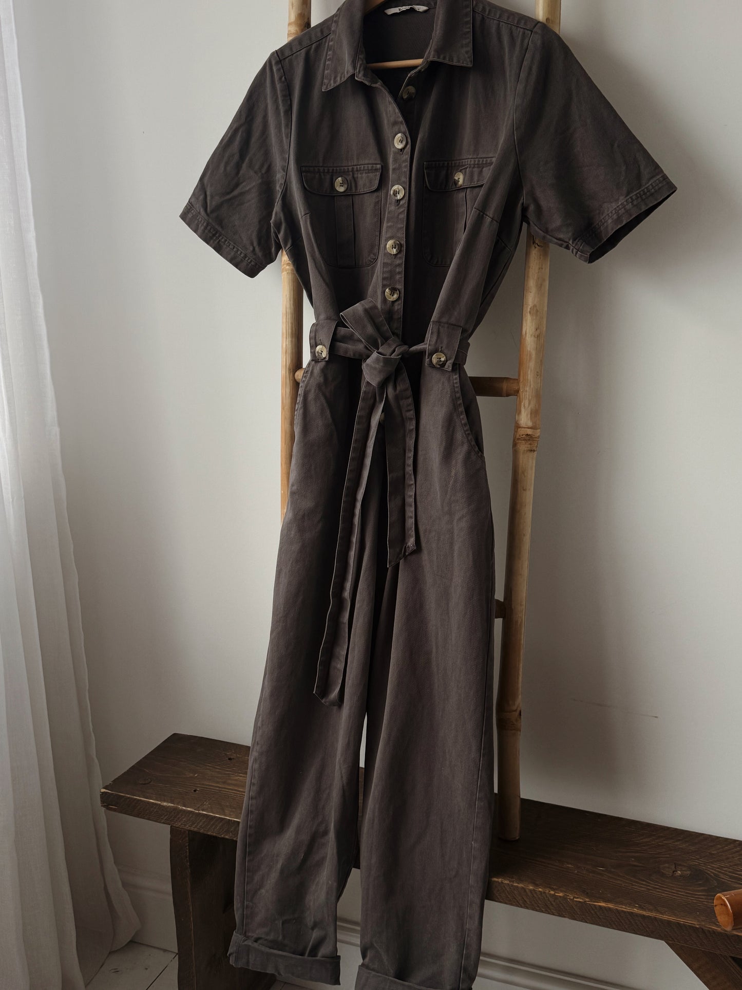 Denim Grey Jumpsuit - Size 14