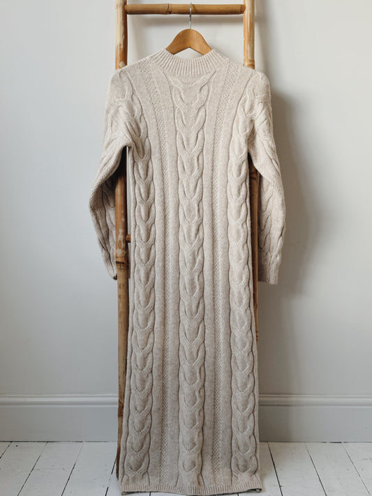 Cableknit Jumper Dress - Size 6-10