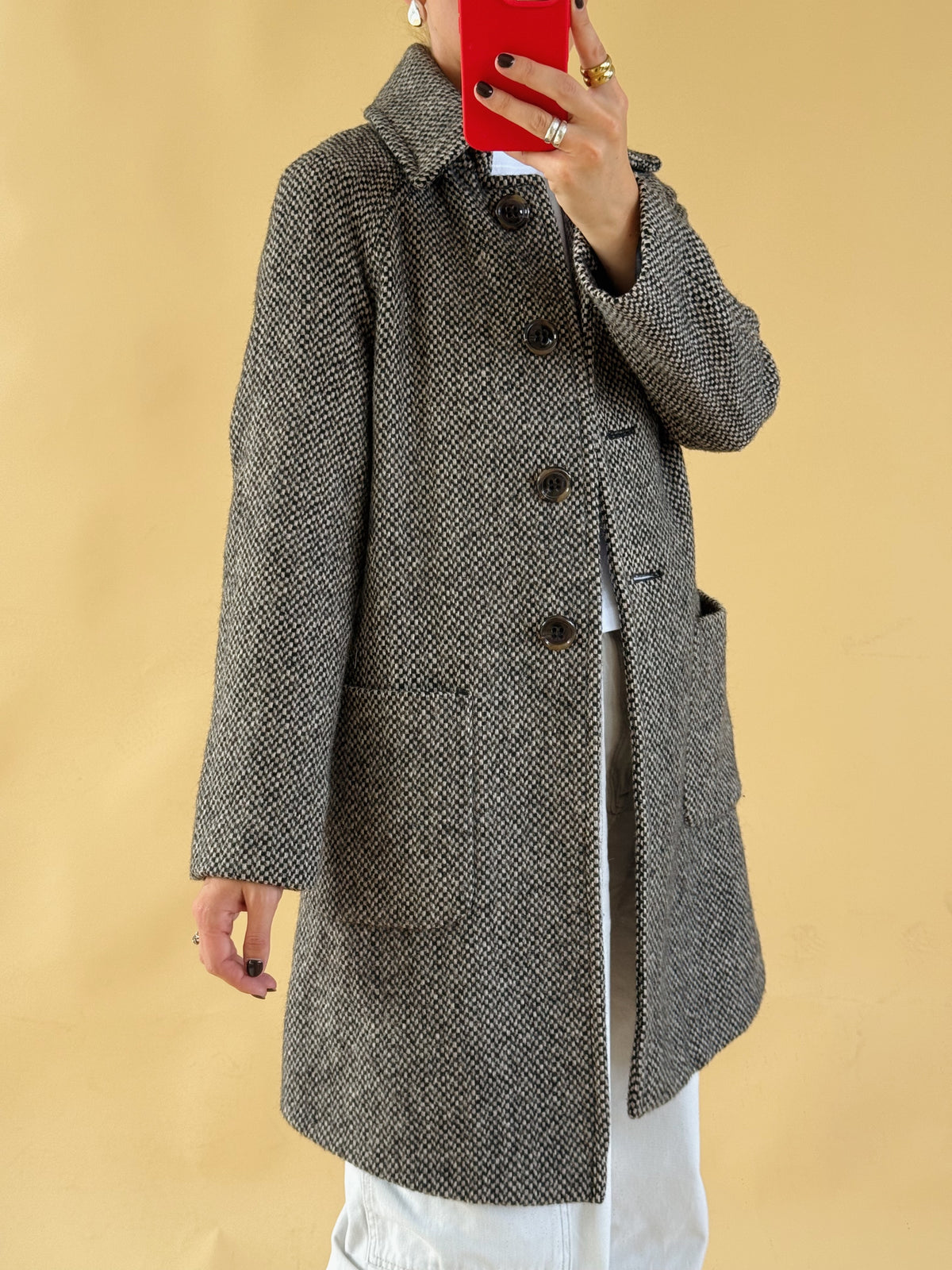 Wool Blend Coat - Size S