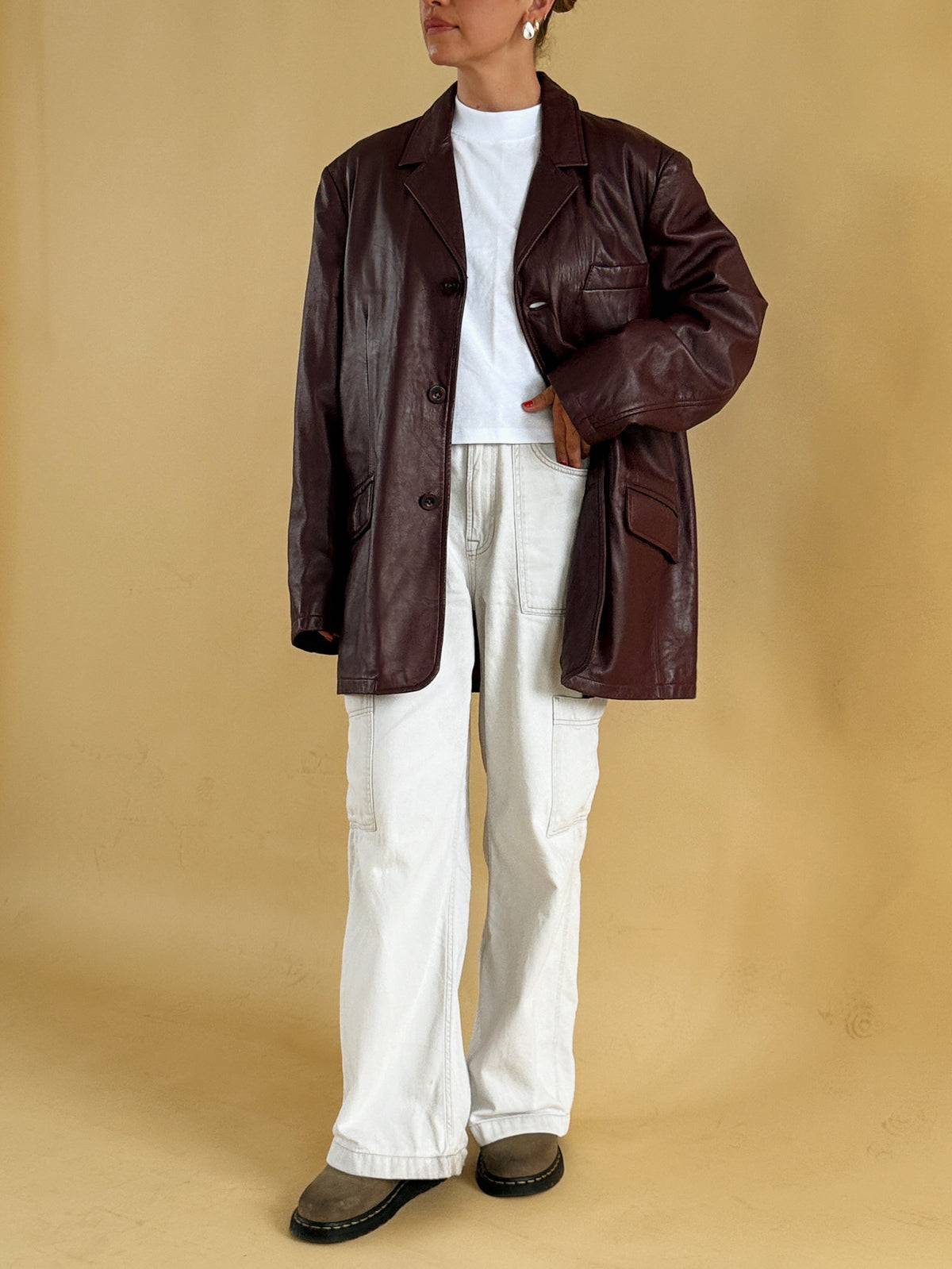 Real Leather Jacket - Free Size
