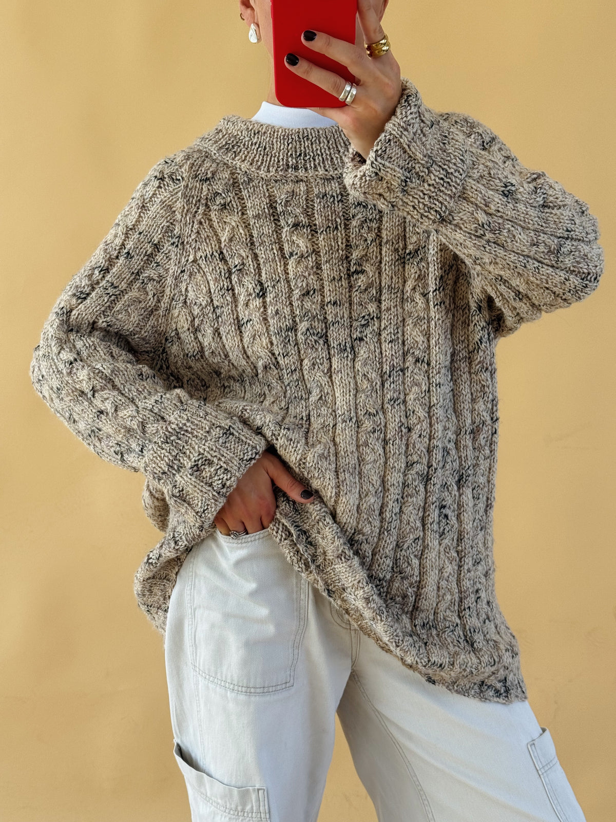 Homeknit Wool Jumper - Free Size