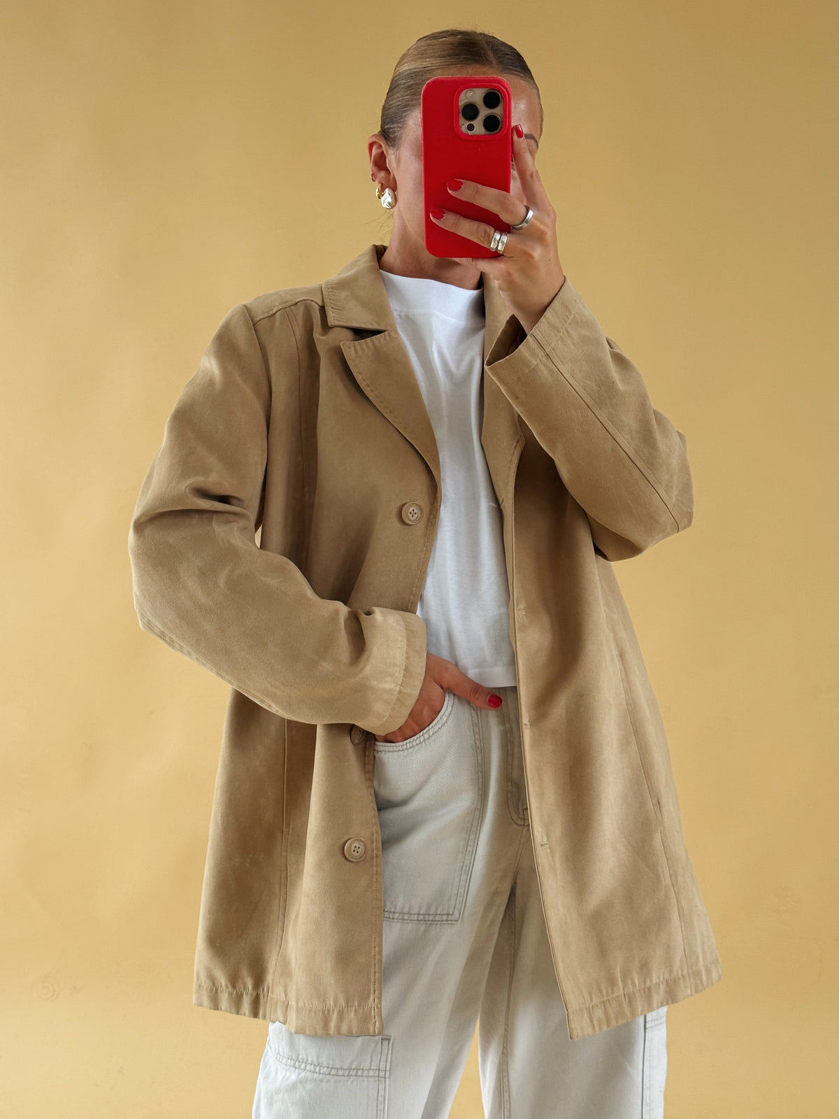 Tan Vintage Jacket - Free Size 8-14