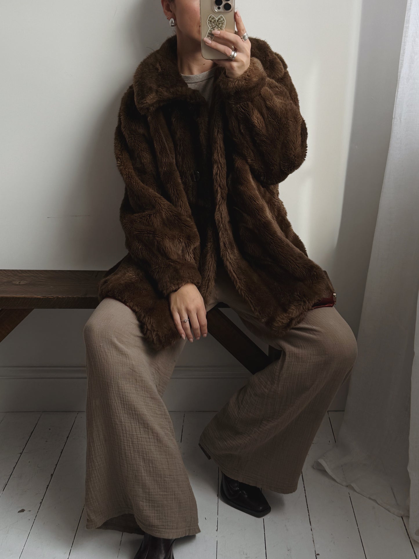 Faux Fur Jacket - Free Size