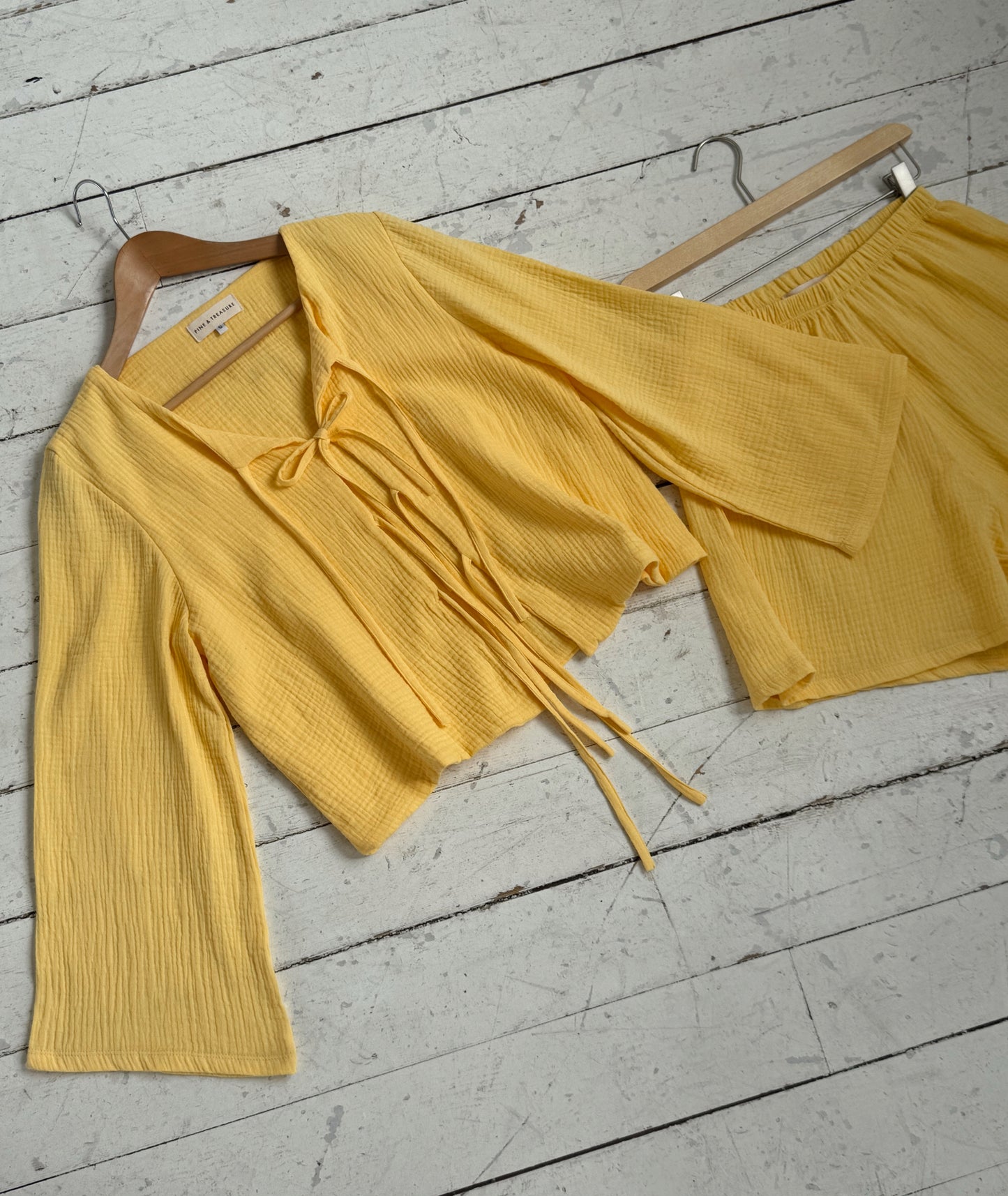 Tie Top & Treasure Shorts Sets