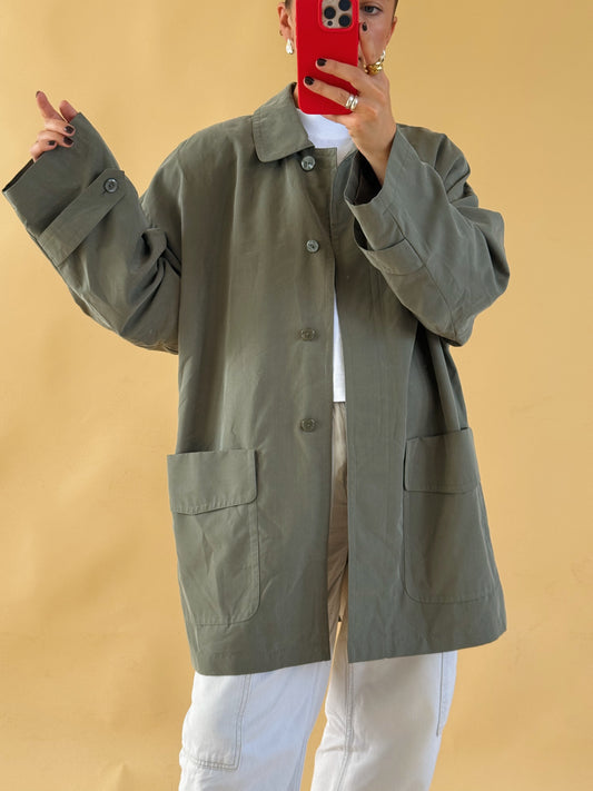 Khaki Lightweight Trench - Free Size