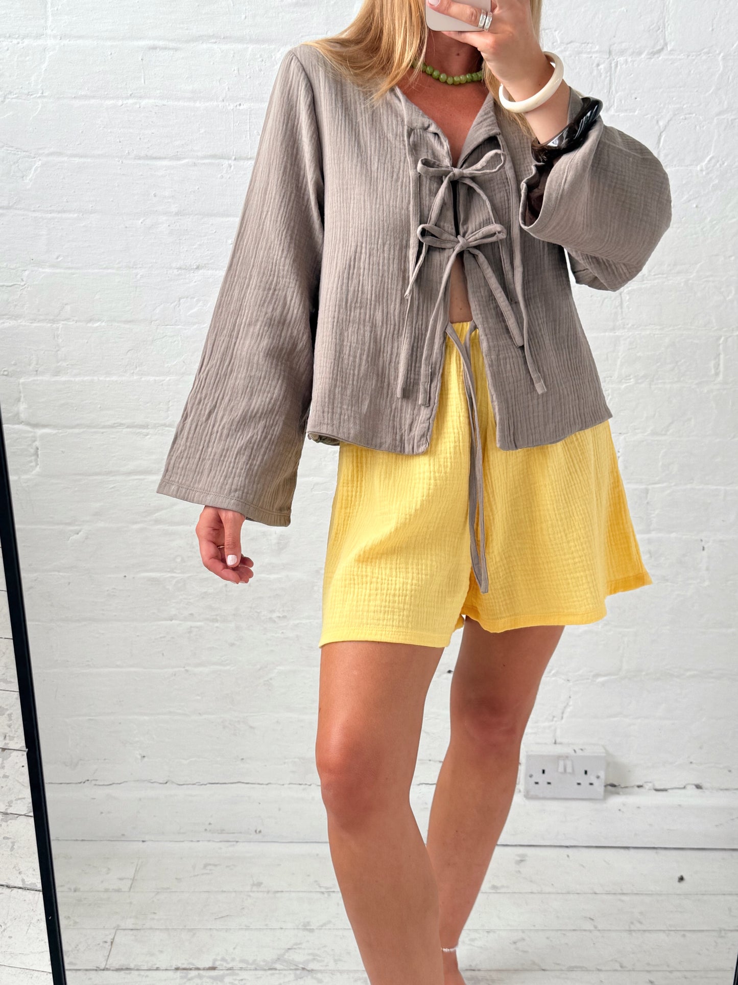 Tie Top & Treasure Shorts Sets
