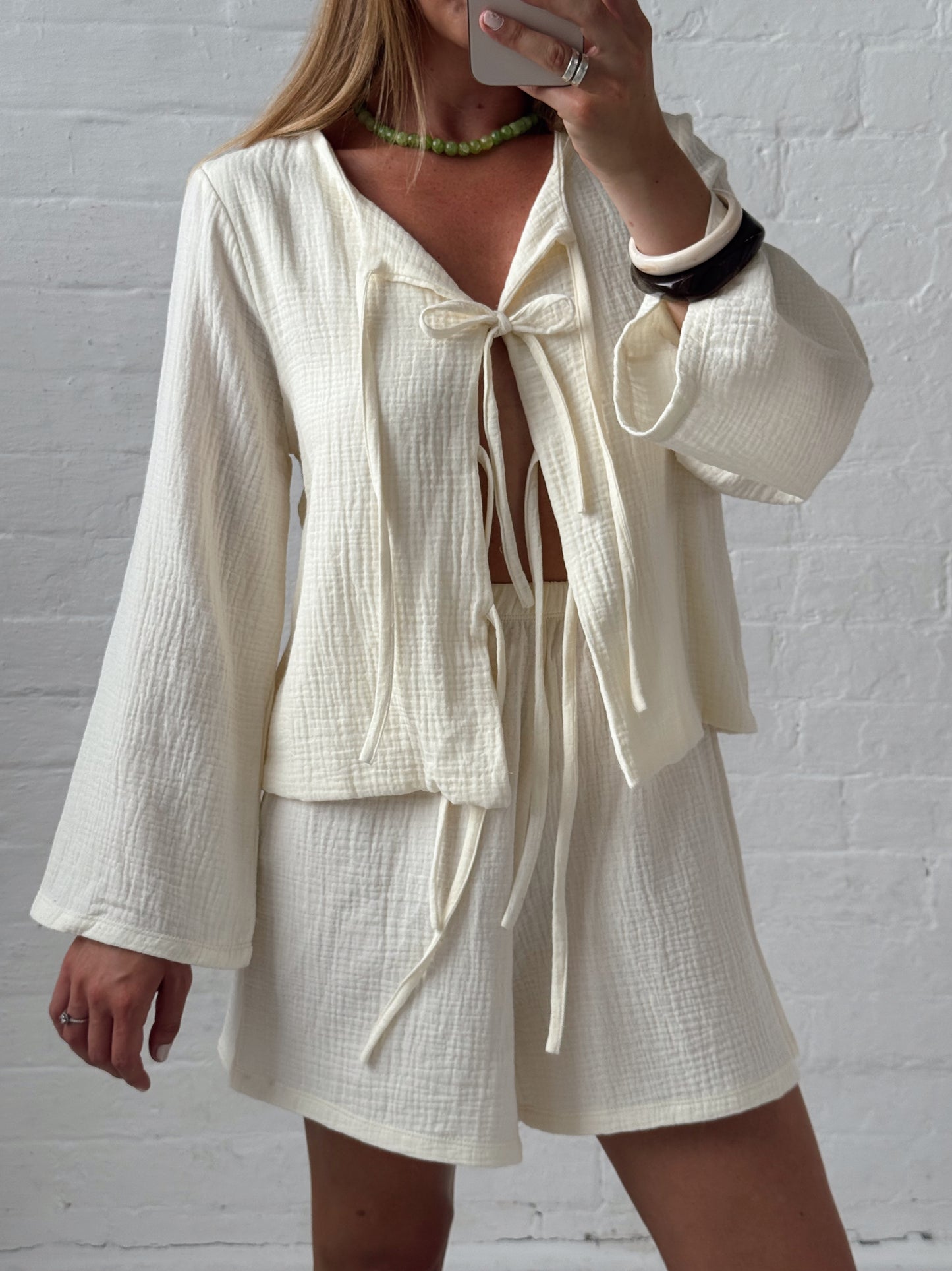 Tie Top & Treasure Shorts Sets
