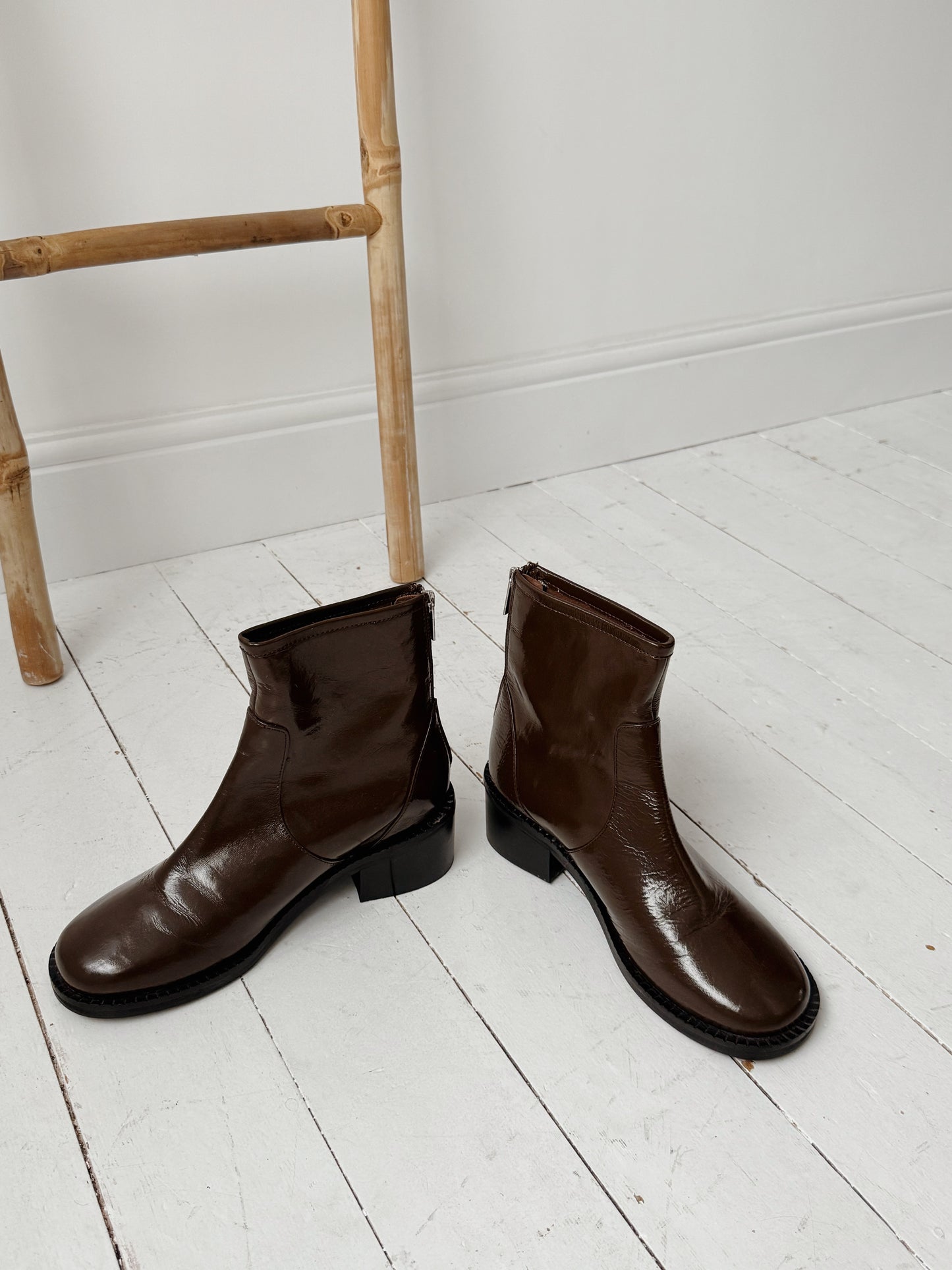 Real Leather Boots - Size 6.5/7