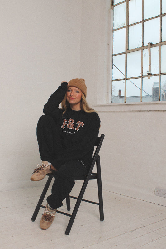 Black P&T Sweatshirt - Size M & L