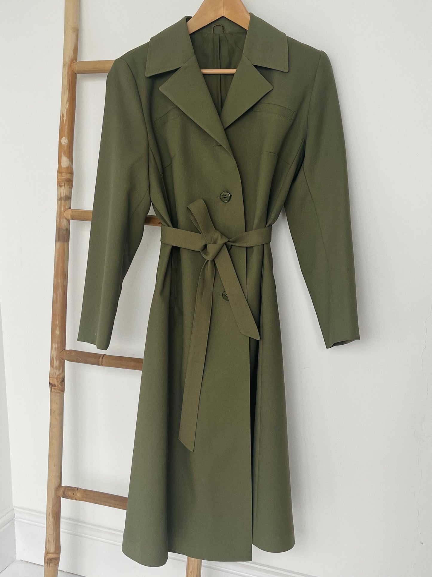 Khaki Trench Coat - Size 10