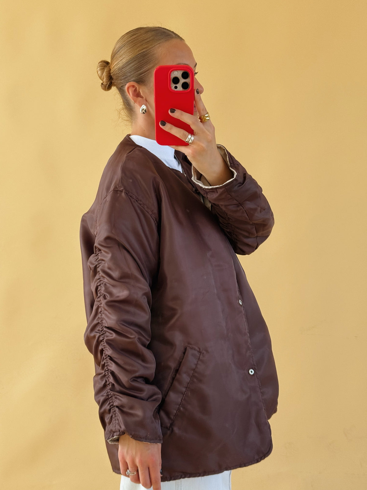Reversible Quilted Jacket - Free Size