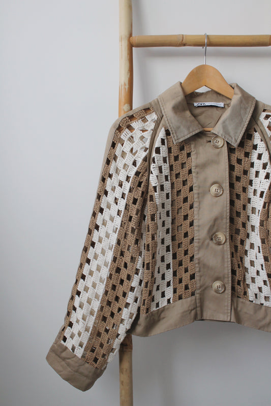 Crochet Style Jacket - Size S