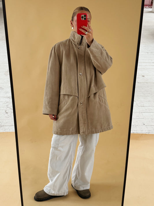 Vintage Khaki Jacket - Free Size