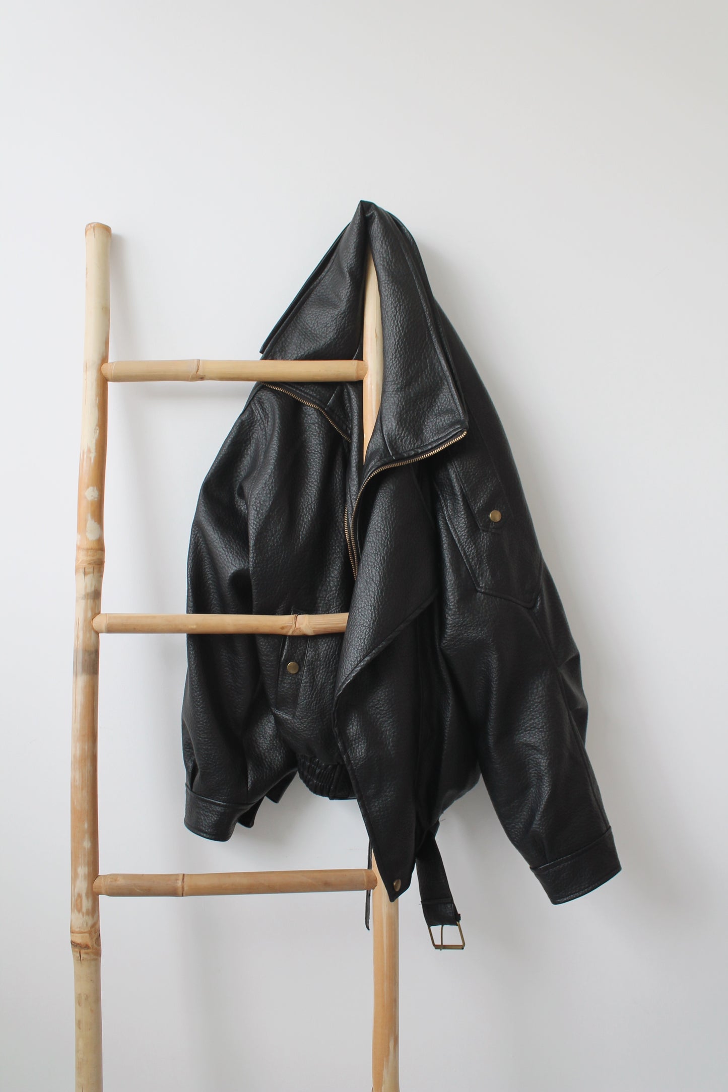 Leather Bomber Jacket - Size 10-18