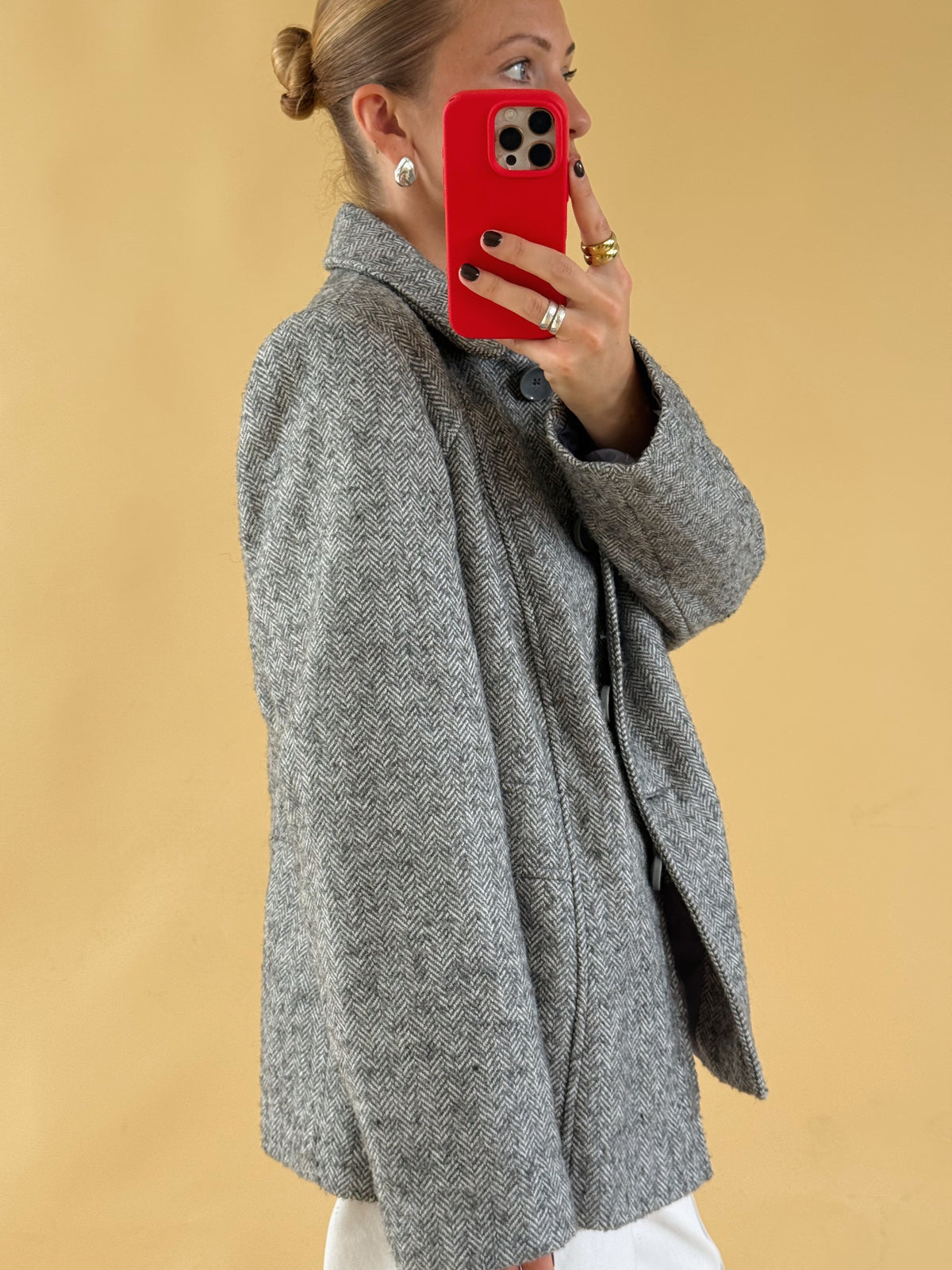 Wool Blend Jacket - Free Size