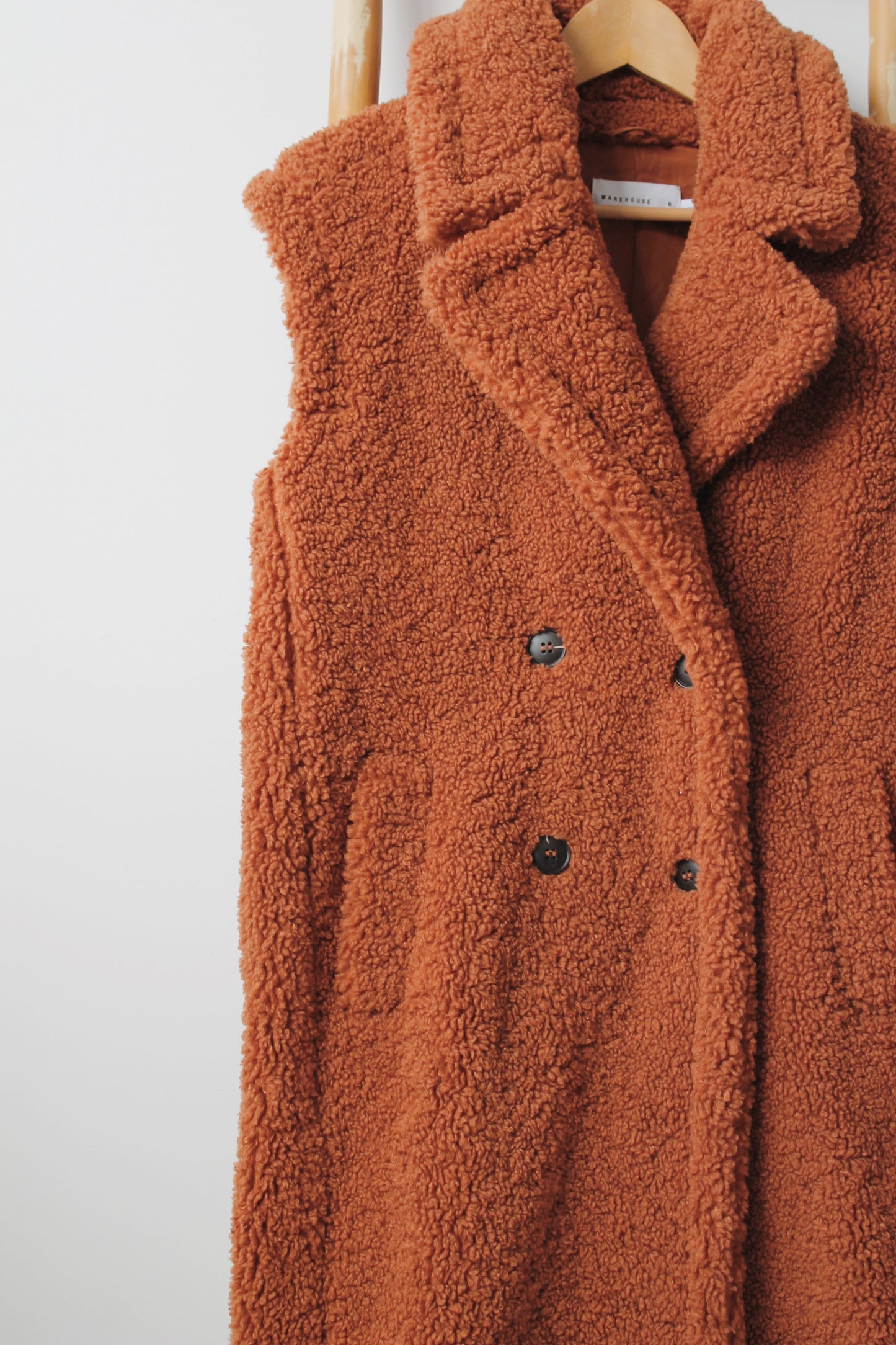 Warehouse Long Fleece Gilet - Size 6-10