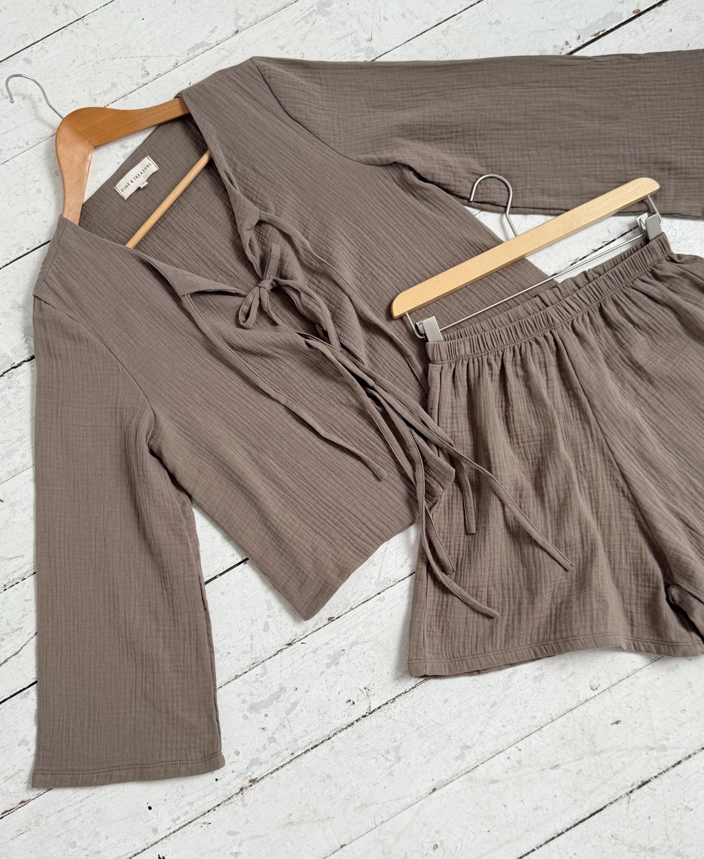Tie Top & Treasure Shorts Sets