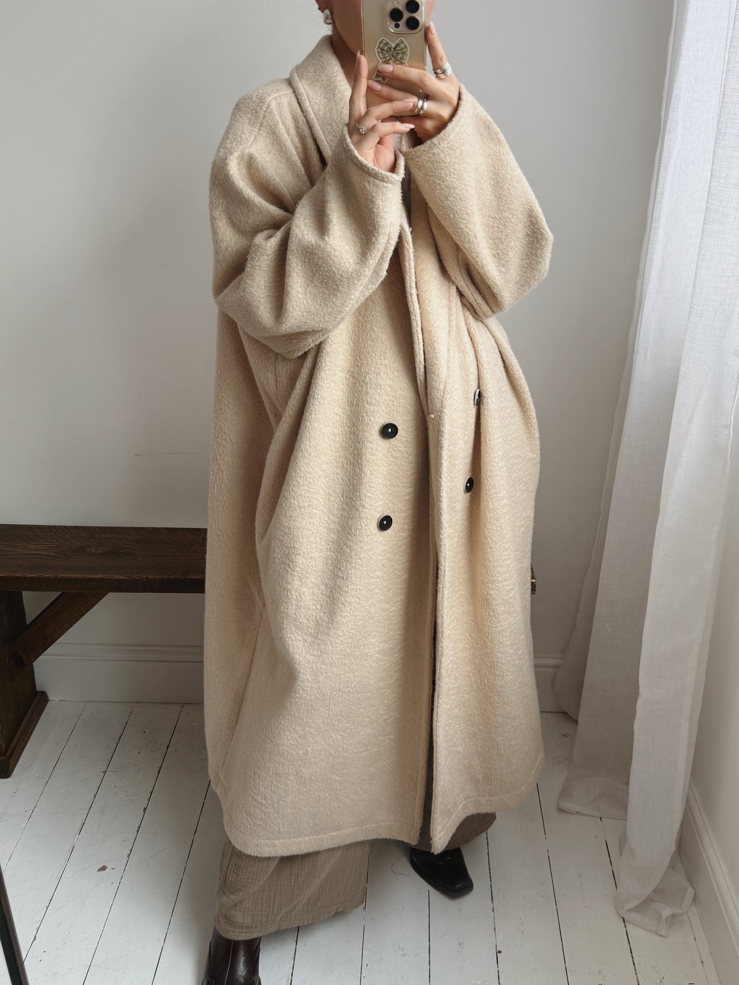 Soft Pinky/Beige Coat - Size 18-24