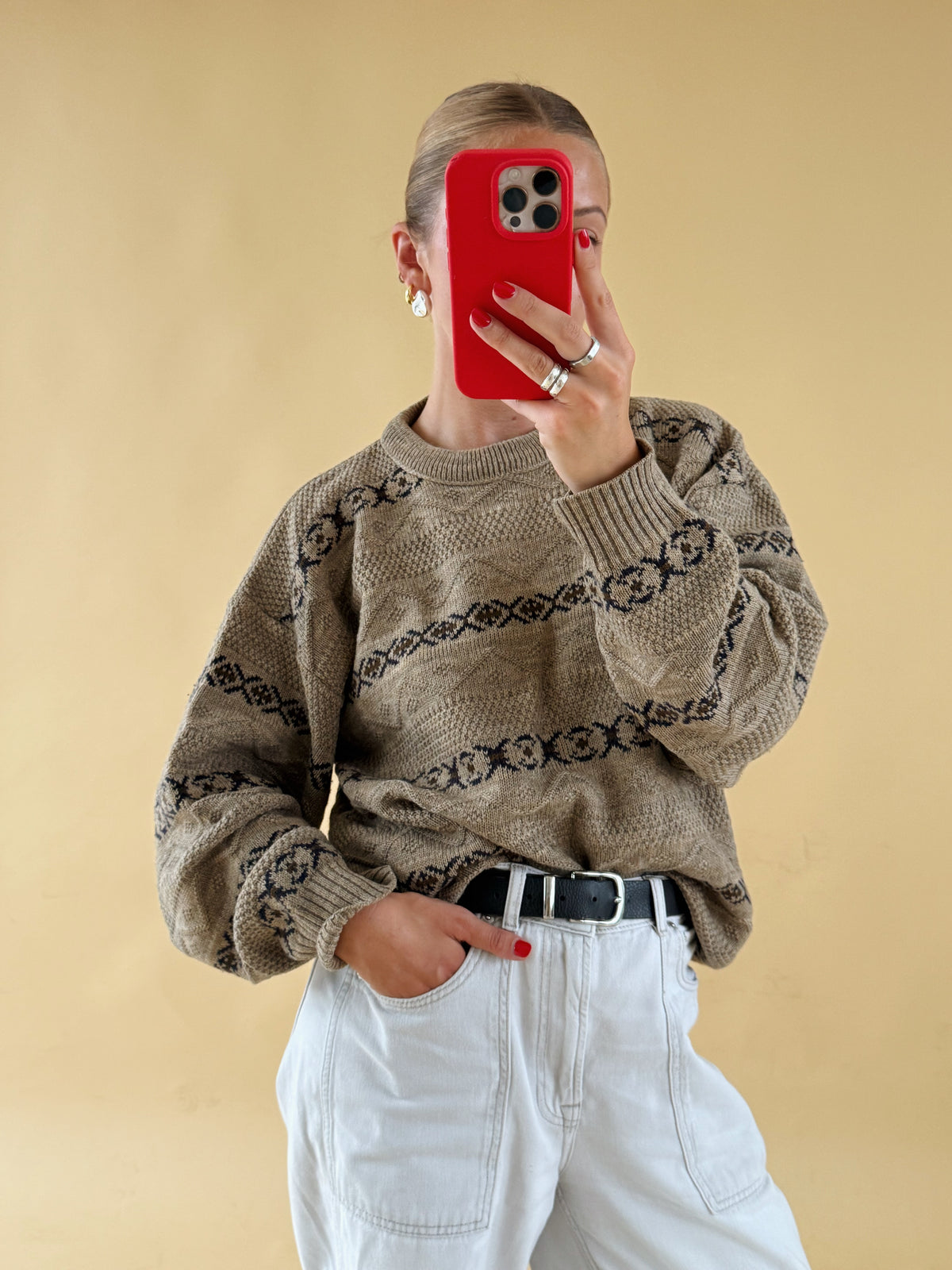 Vintage Knit Jumper - Size 8-14