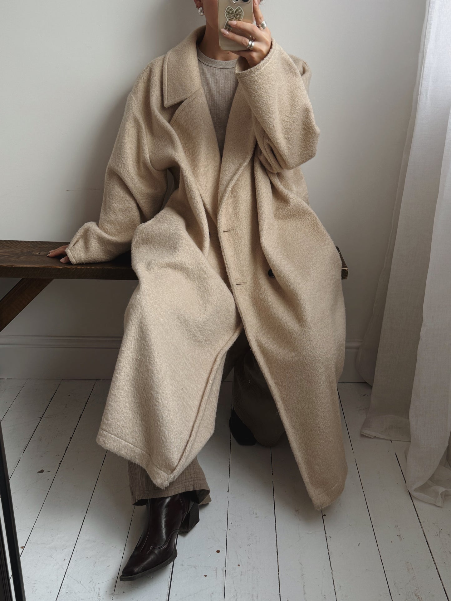 Soft Pinky/Beige Coat - Size 18-24