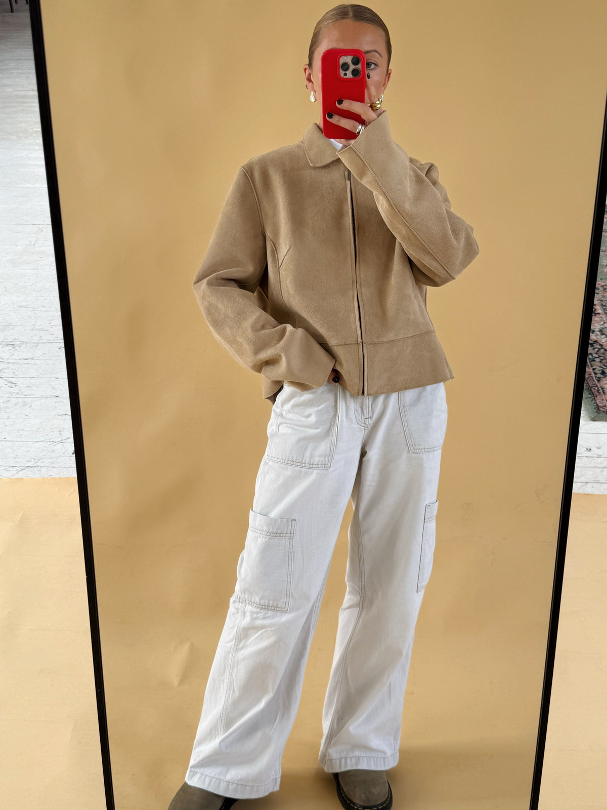 Suede Style Jacket - Free Size