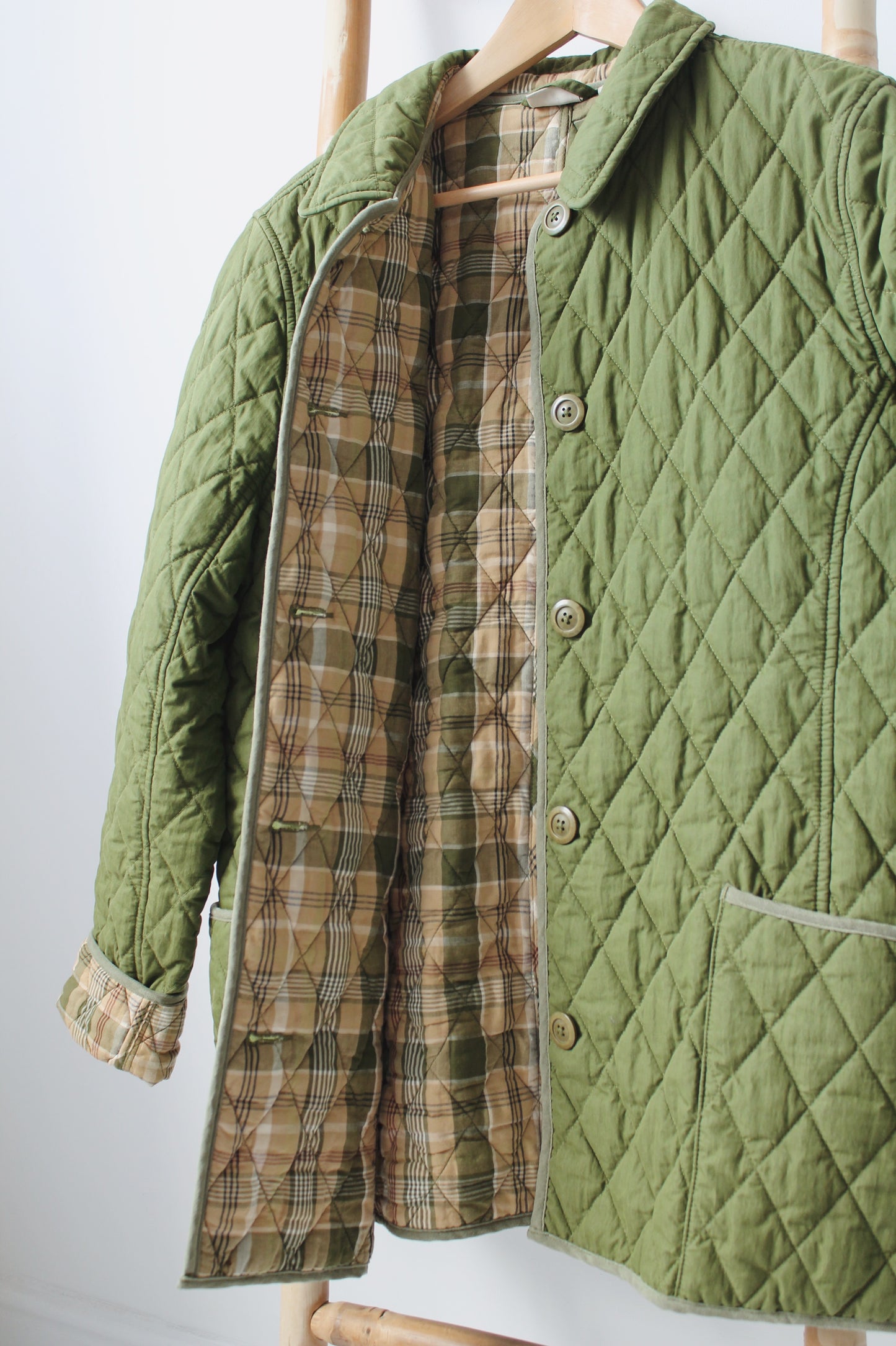 Green Quilted Jacket - Size XL