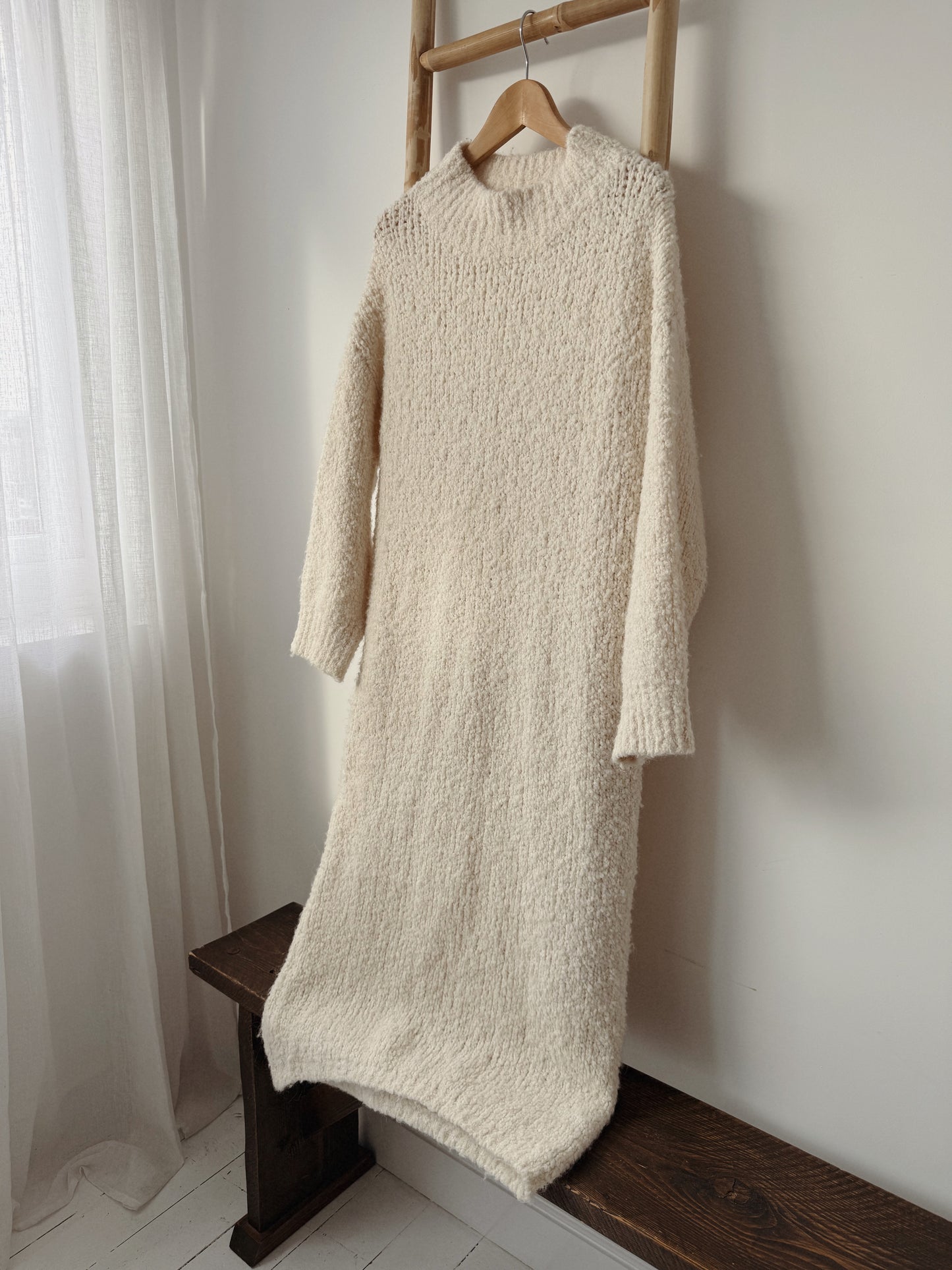 Cream Jumper Dress - Size 10-12