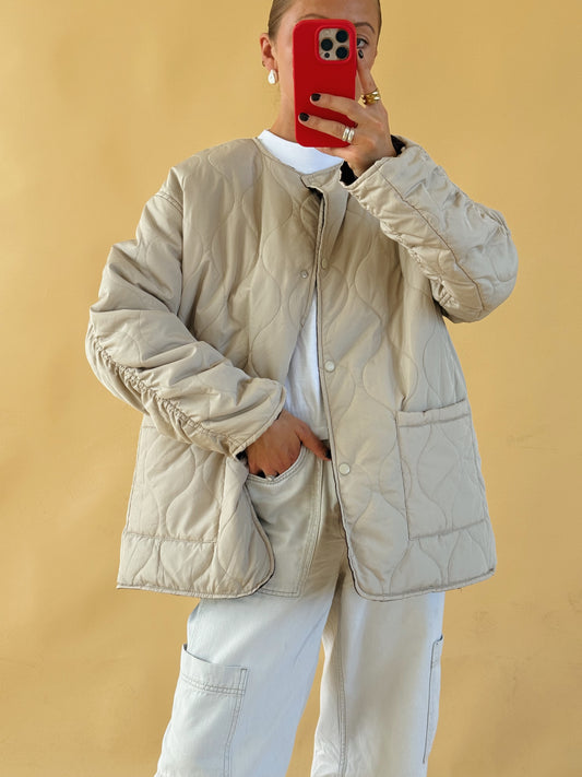 Reversible Quilted Jacket - Free Size