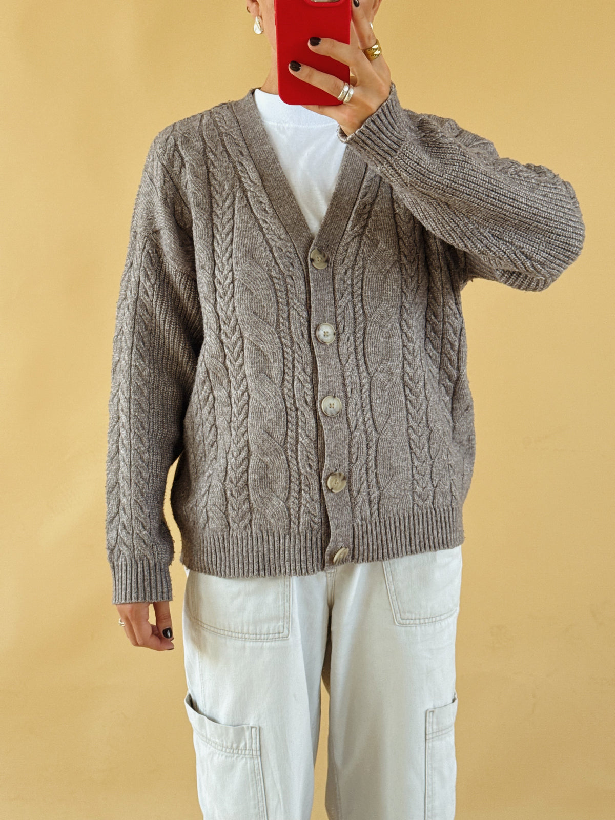 Cableknit Cardigan - Size 8-12