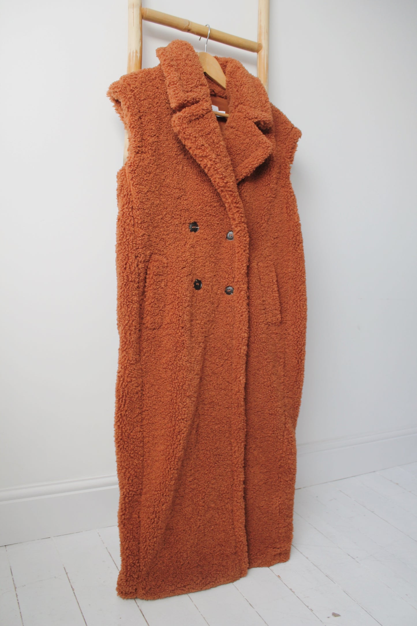 Warehouse Long Fleece Gilet - Size 6-10